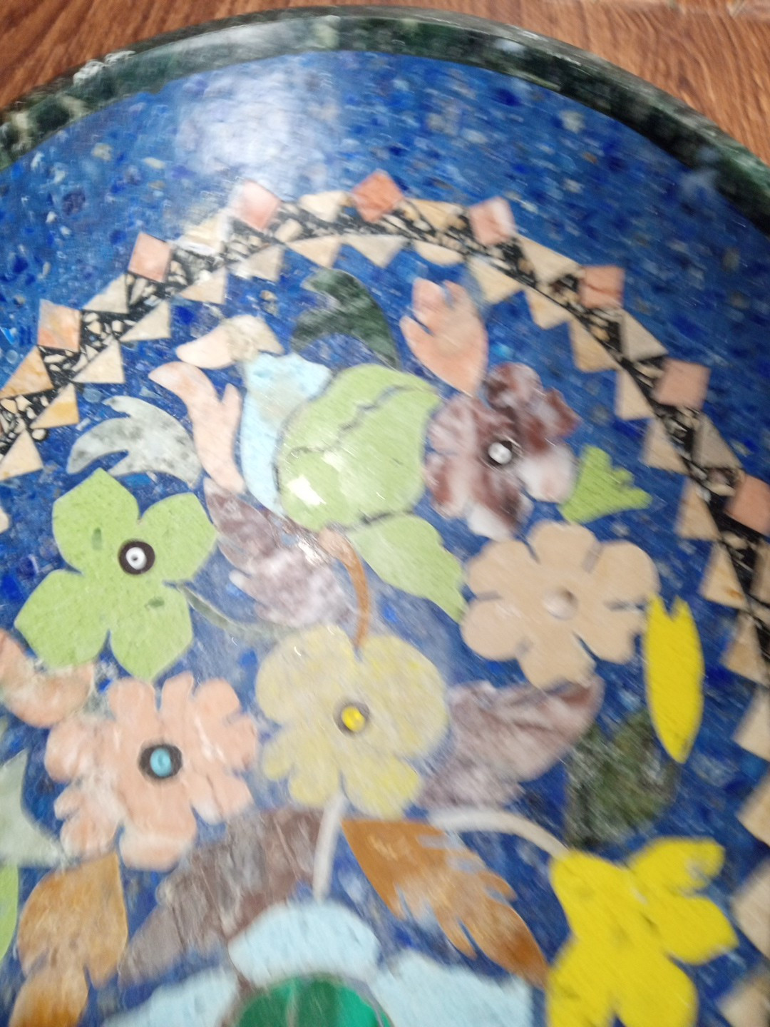 Oval Bowl 10 1/4″ X 7 1/2″ Omar Lapis Industry Made in Afghanistan