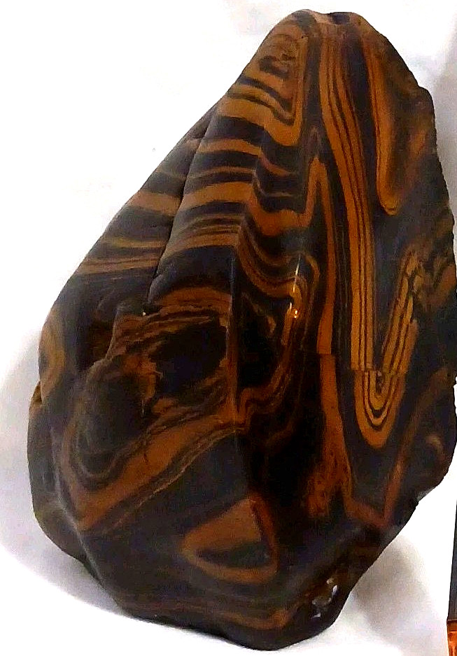 Rare Wyoming Banded Iron Formation BIF Display Rock Cut & Polished Display Tiger