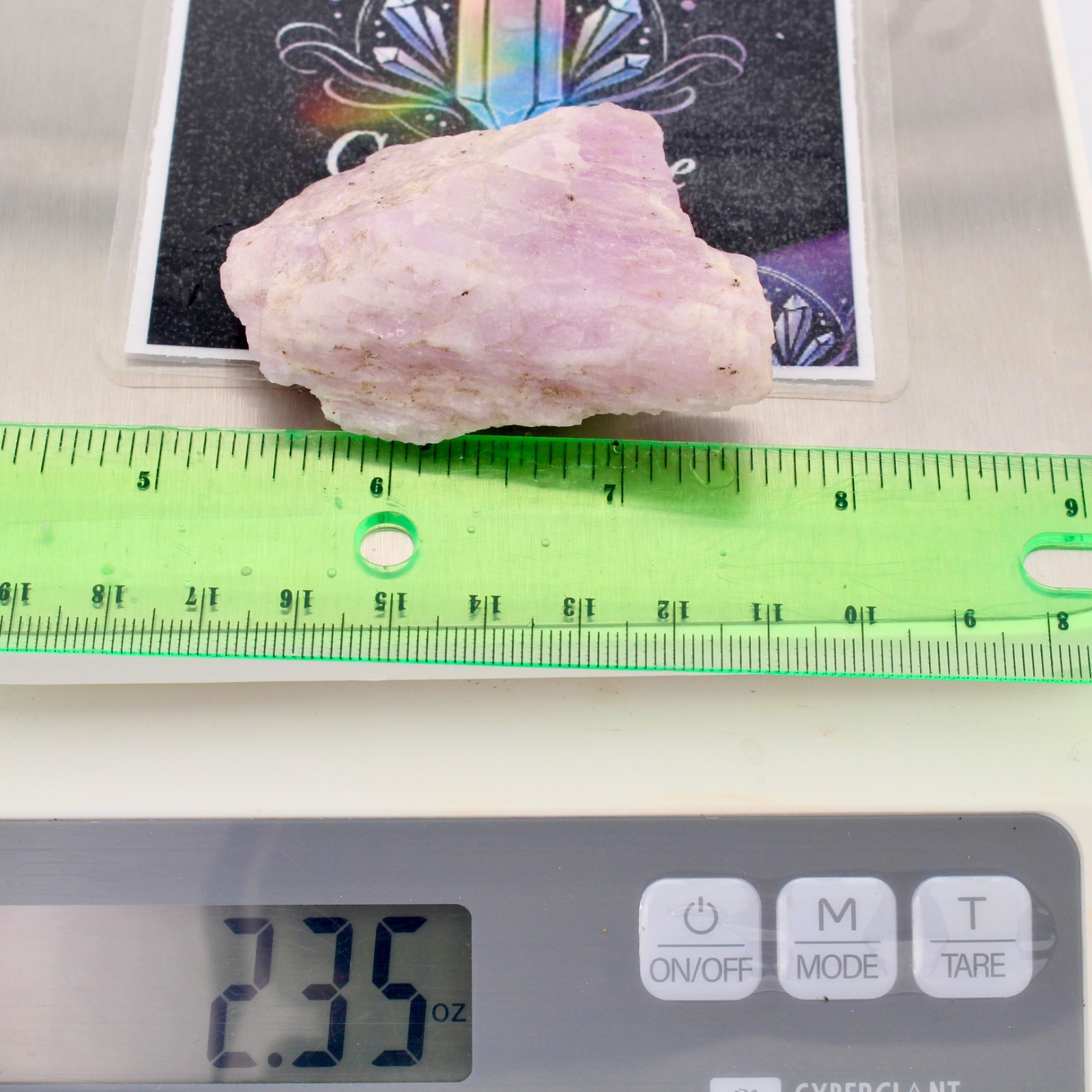 2.3oz UV ACTIVE Kunzite Nigeria Purple Lilac Raw Natural Rough Crystal Mineral