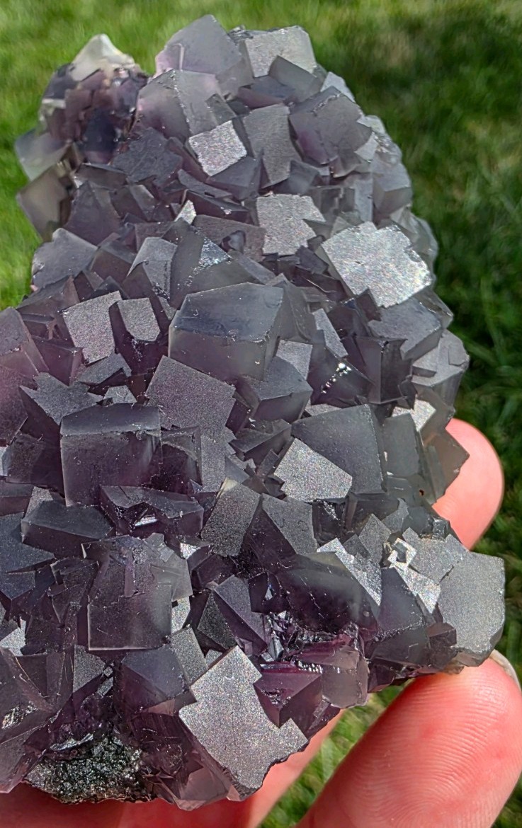 Purple Cubic Fluorite, 5″ Display Piece