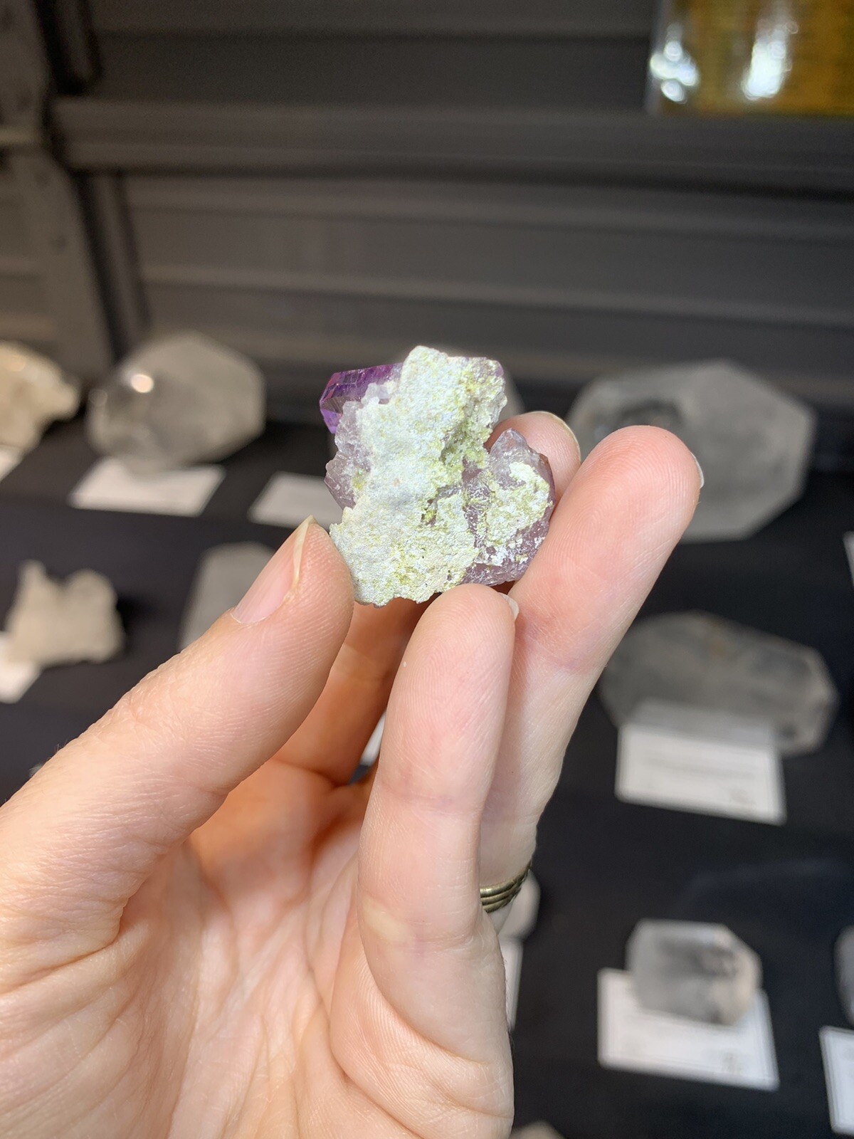 Vintage Collection Mini Purple Lilac Amethyst Crystal Cluster, Veracruz Mexico