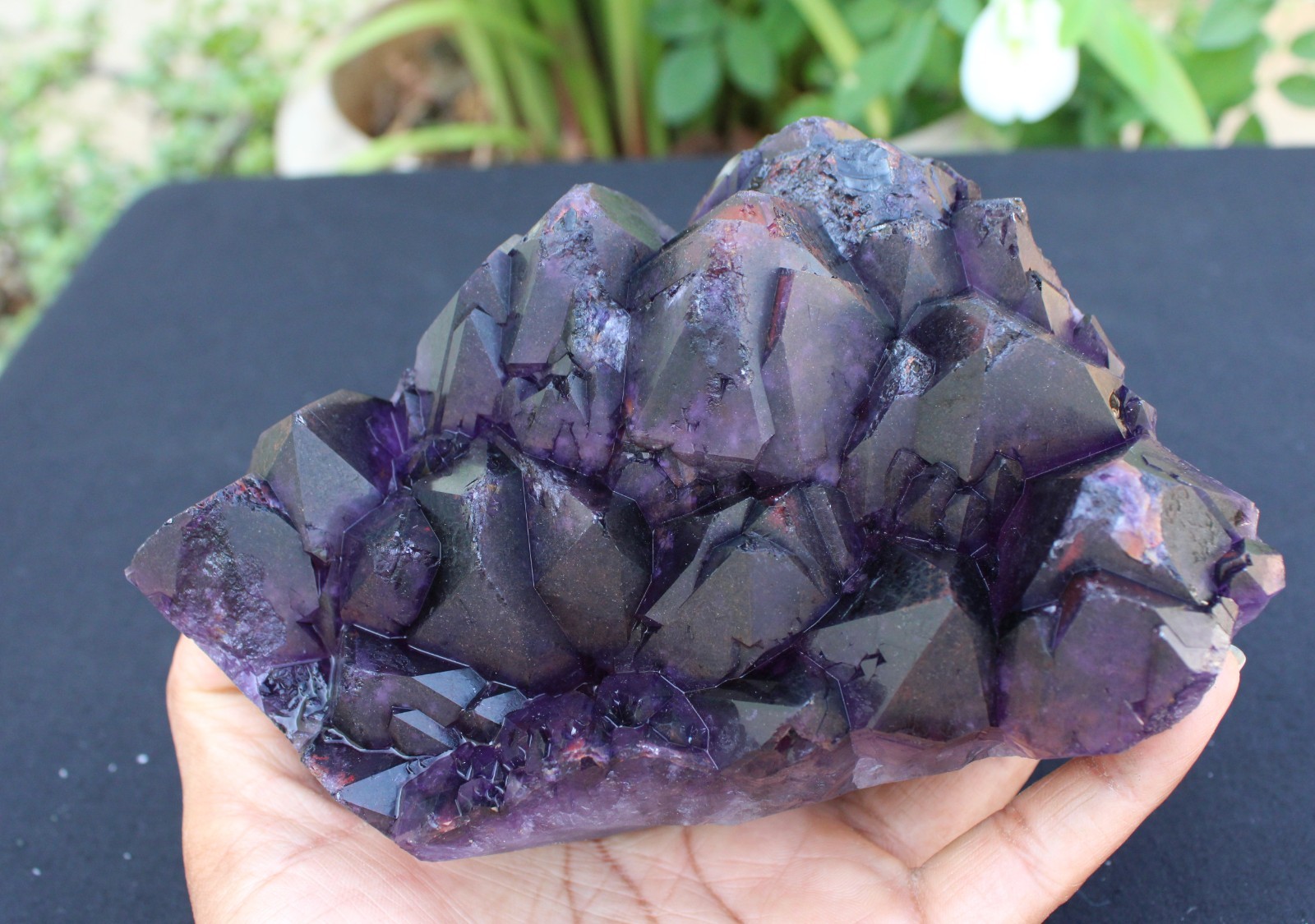 AMYTHST ON MATRIX MINERALS SPECIMEN INDIA