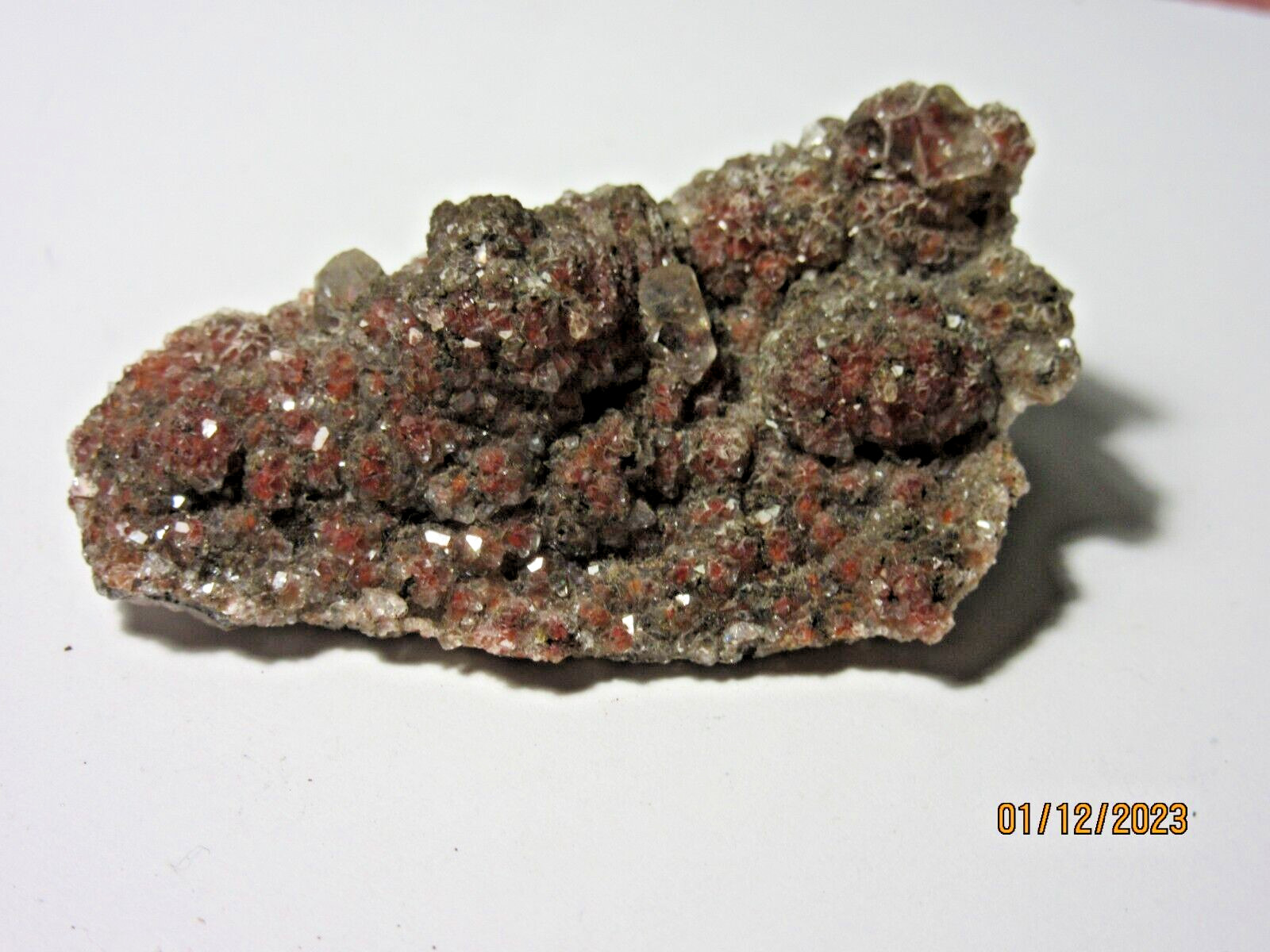 Natural Red Quartz Crystal CLUSTER 2 3/8″ Rough Collectible Reiki RQCCC-2