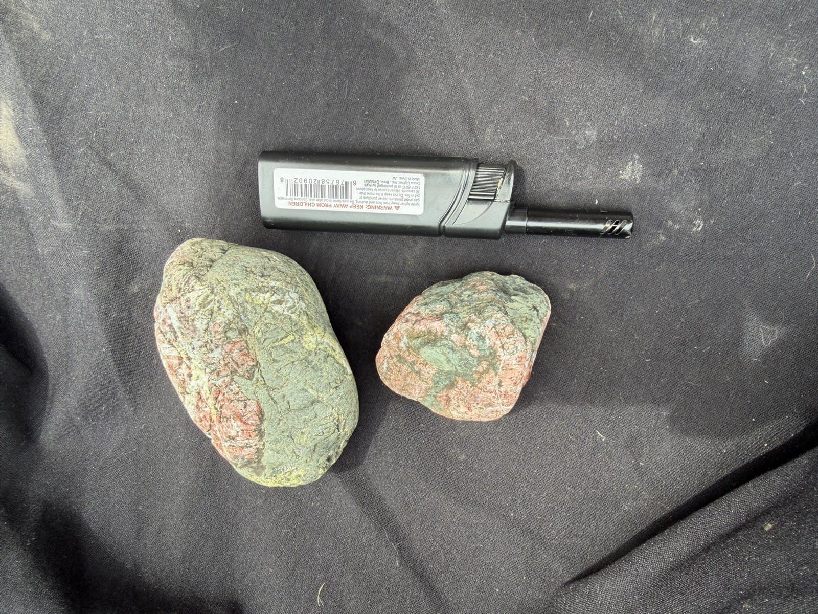 “The Dragon Eggs” Pair | Rare Red & Green Natural River Stones/ Lapidary/Display