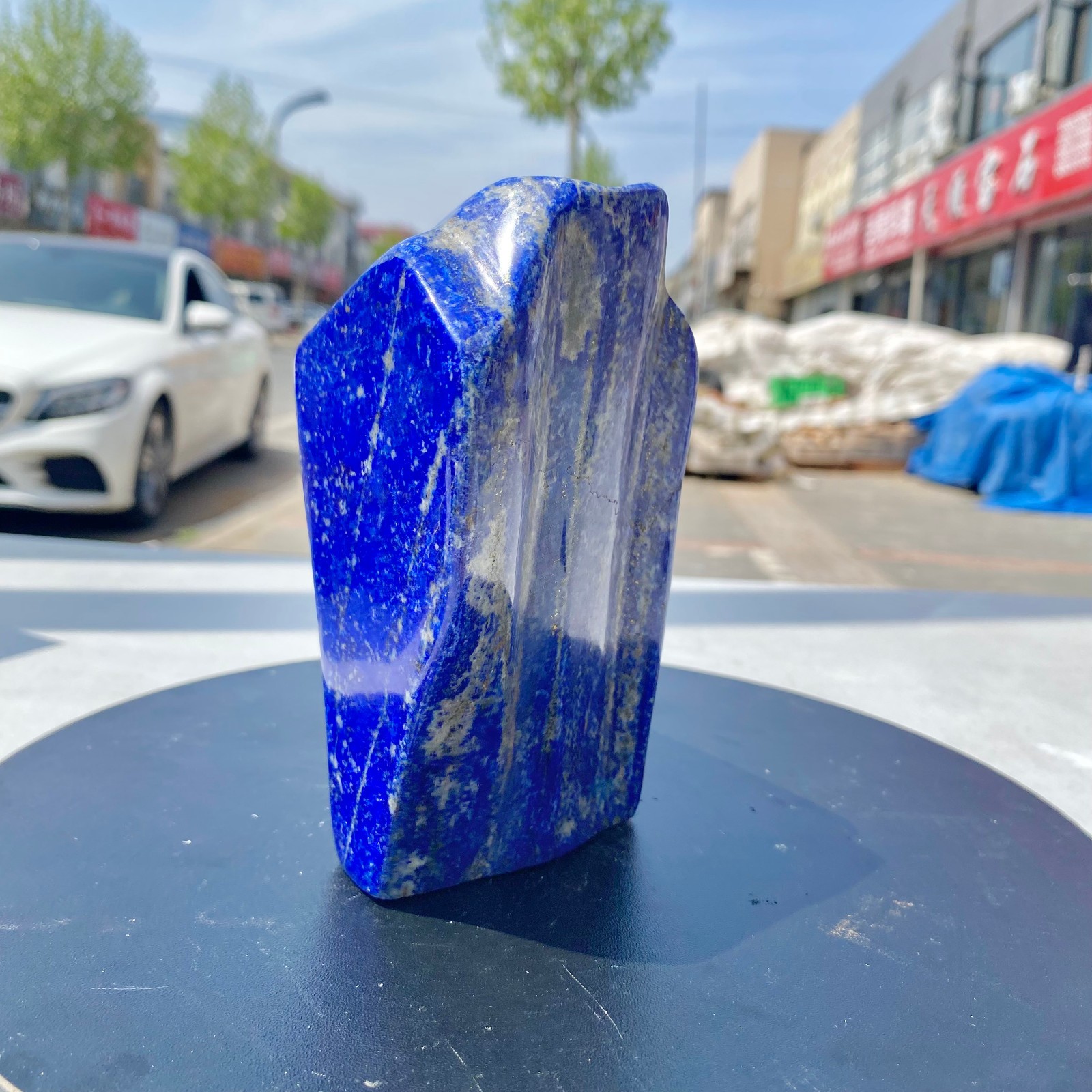 3.52LB Natural Stone Lapis Lazuli Freeform Polished Crystal Mineral Specimen
