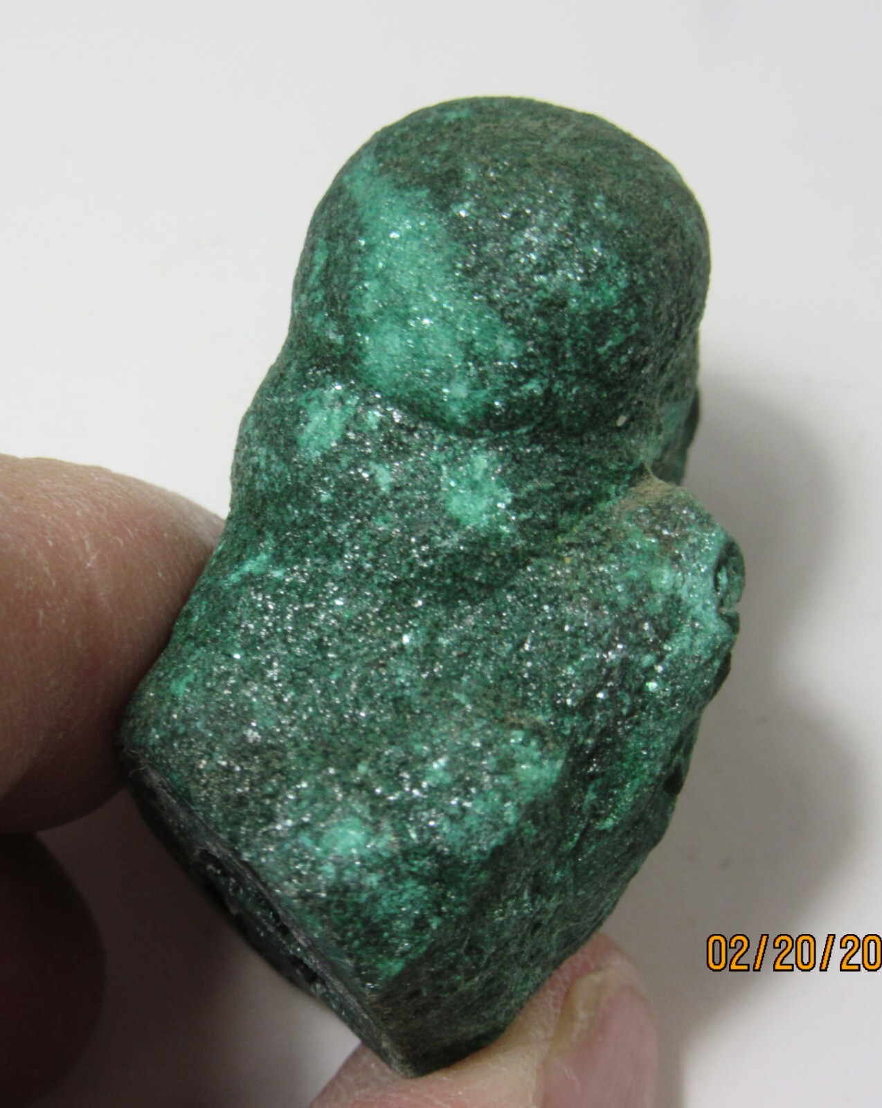 Green Malachite Mineral Nodule Zaire Africa 1 5/8″ Collectible GMNCZA-15s