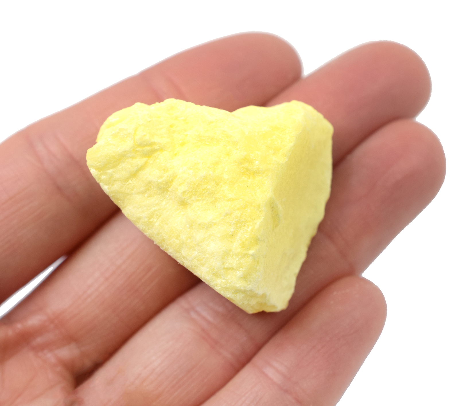 Raw Sulfur Mineral Specimen, 1″ – Geologist Selected – Eisco Labs