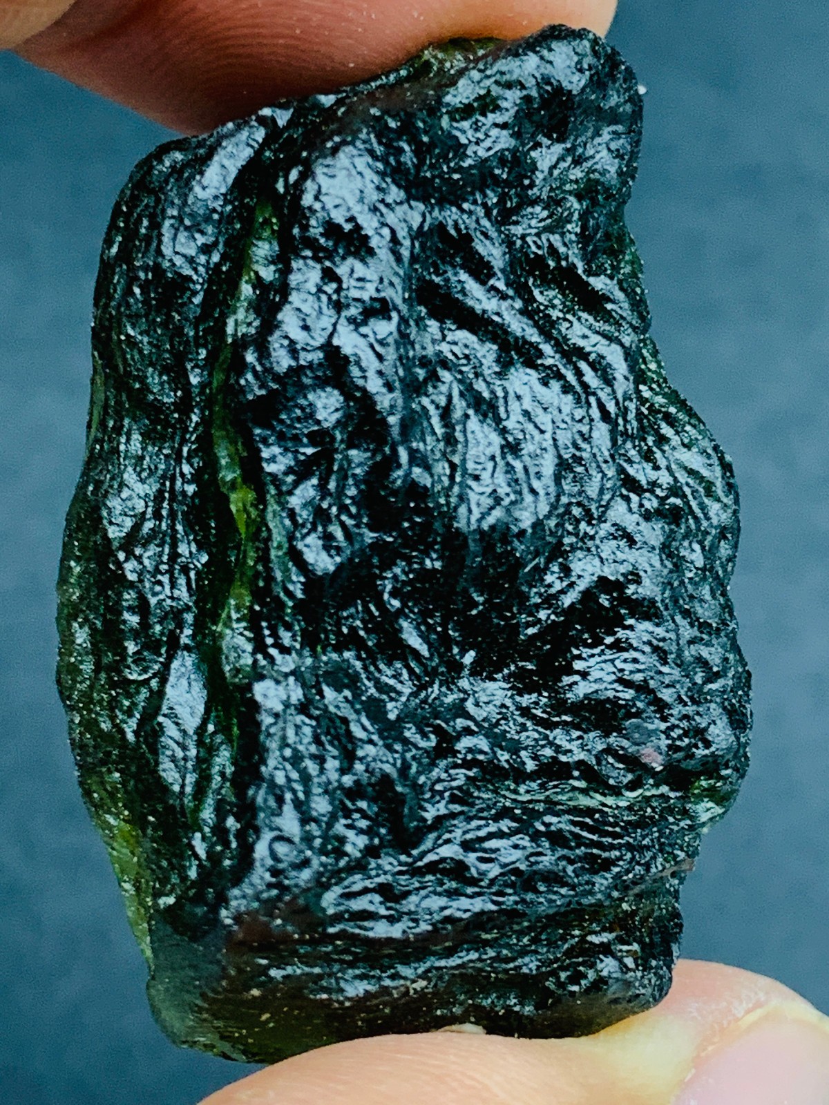 TOP Moldavite Raw Moldavite Crystal from Czech Republic PICcertificate 88CT