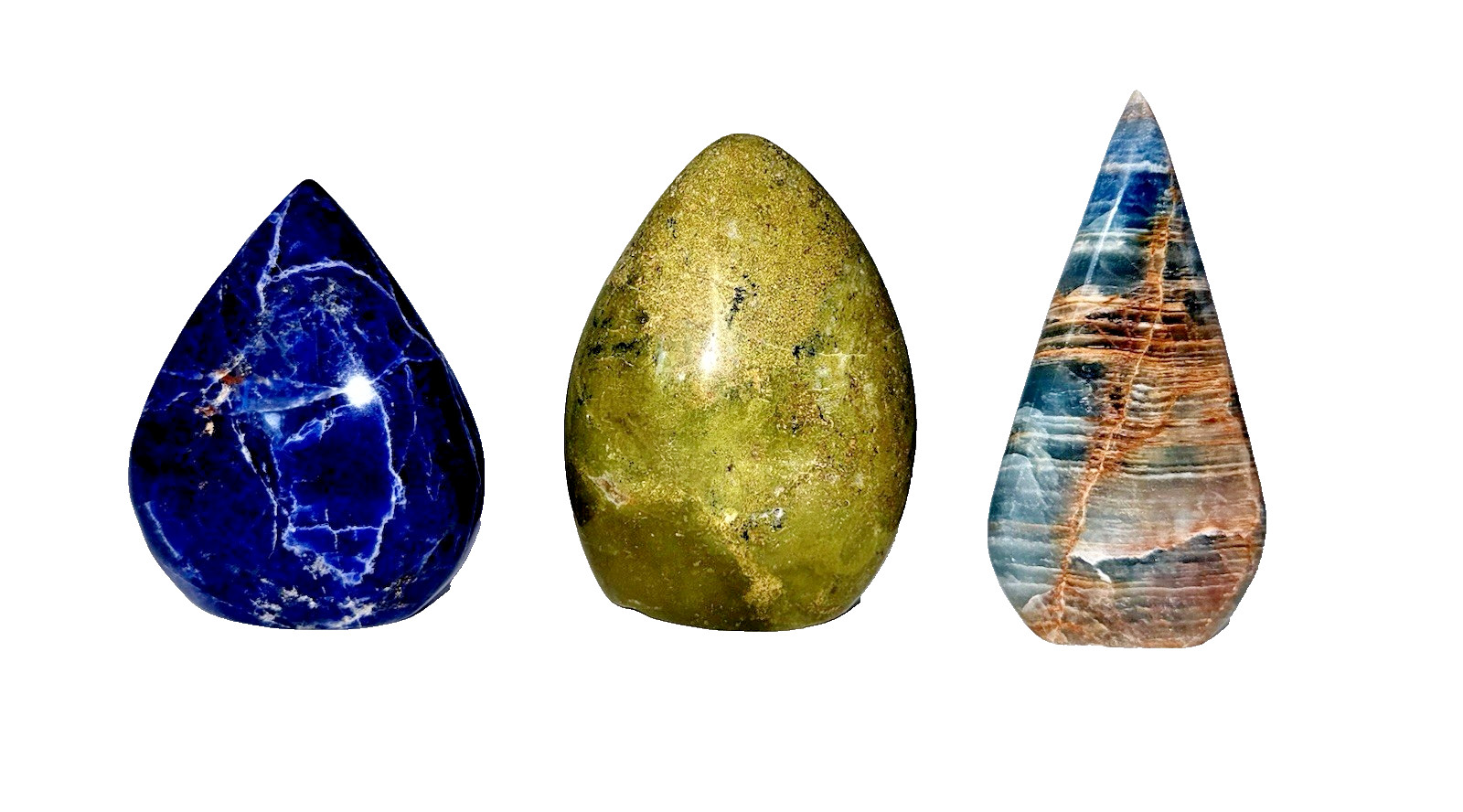 3 Lb Lot Of 9 Crystal Teardrops Mixed Materials