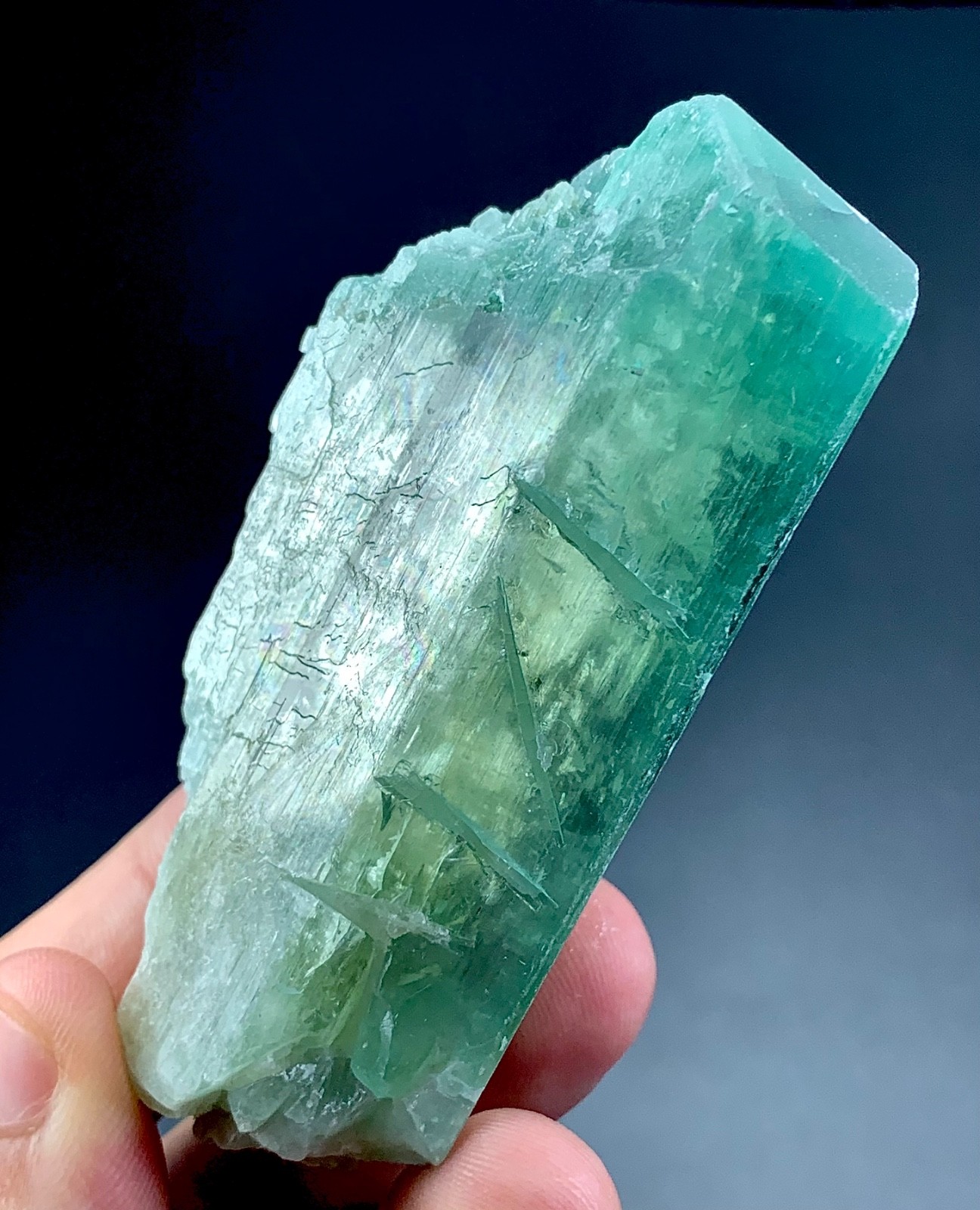 624 Carat Hiddenite Kunzite Crystal Specimen From Afghanistan