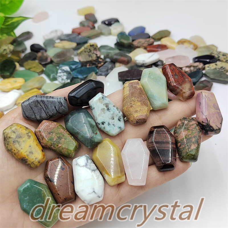 100pcs MIX Natural Crystal Coffin Quartz Crystal Skull Reiki Gift Wholesale