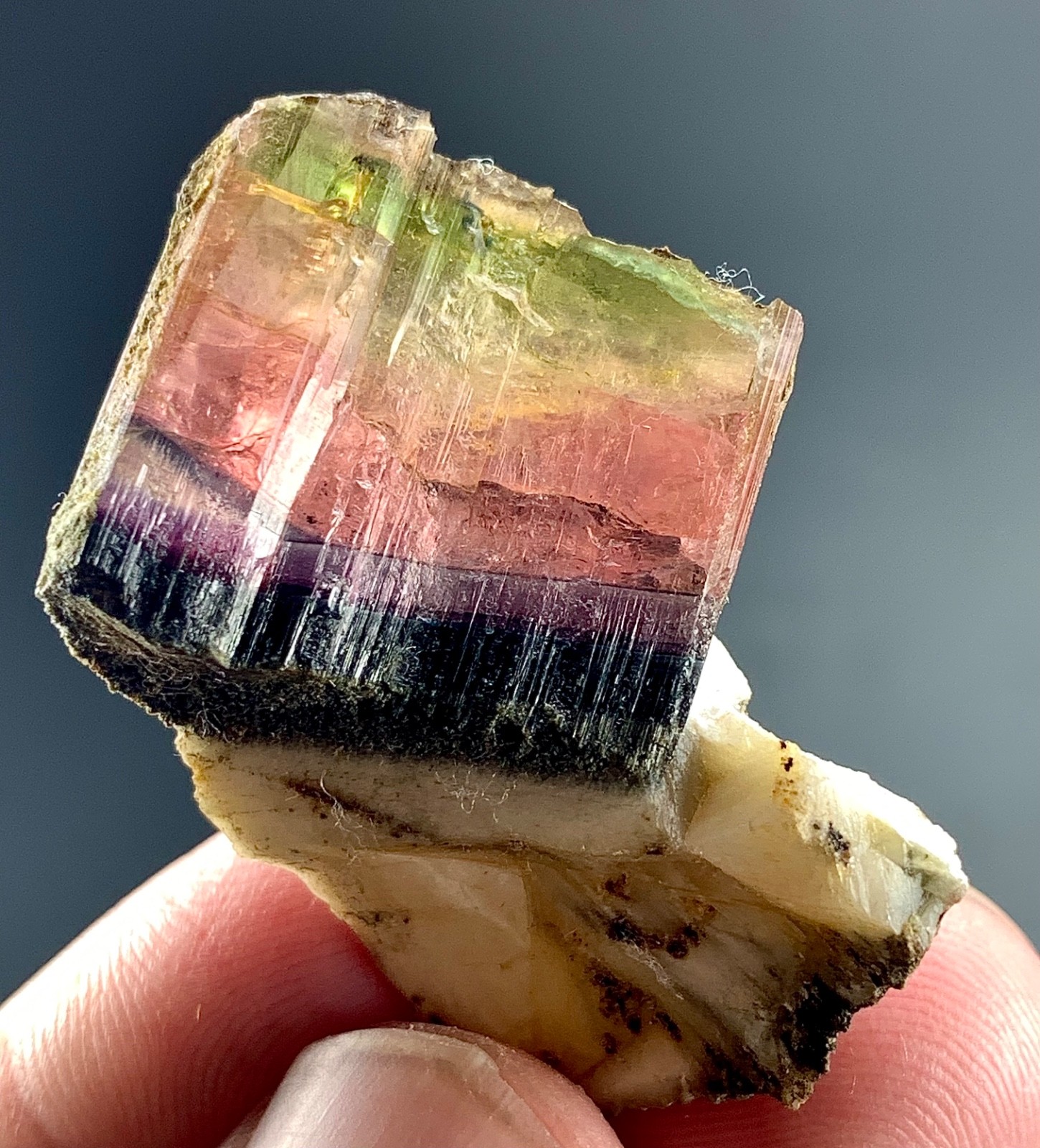 Natural Multicolor Tourmaline Crystal specimen from Afghanistan | 58 CTs