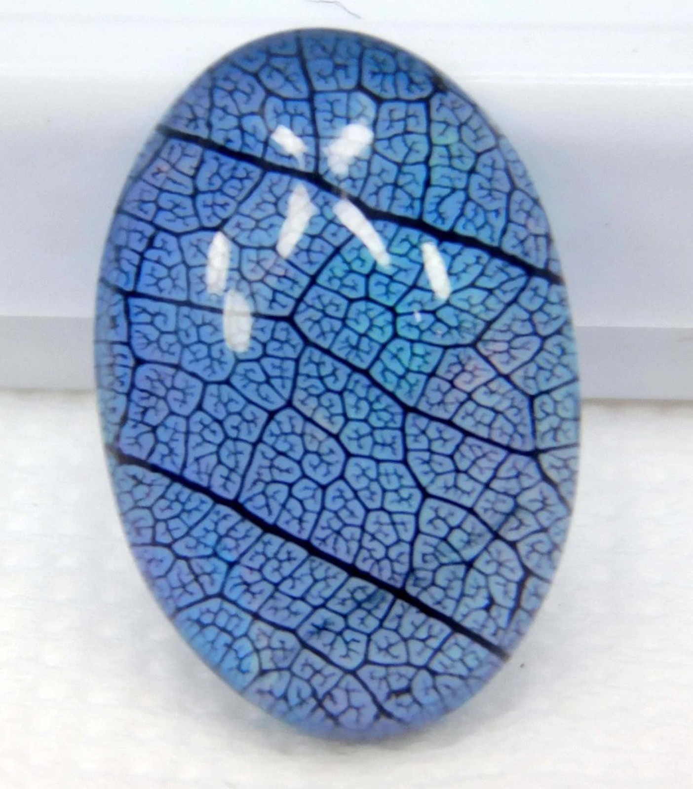 Oval IGL 7.85 Ct Natural Aurora Blue Fire Opal Doublet Rainbow Color Gems 5SJC