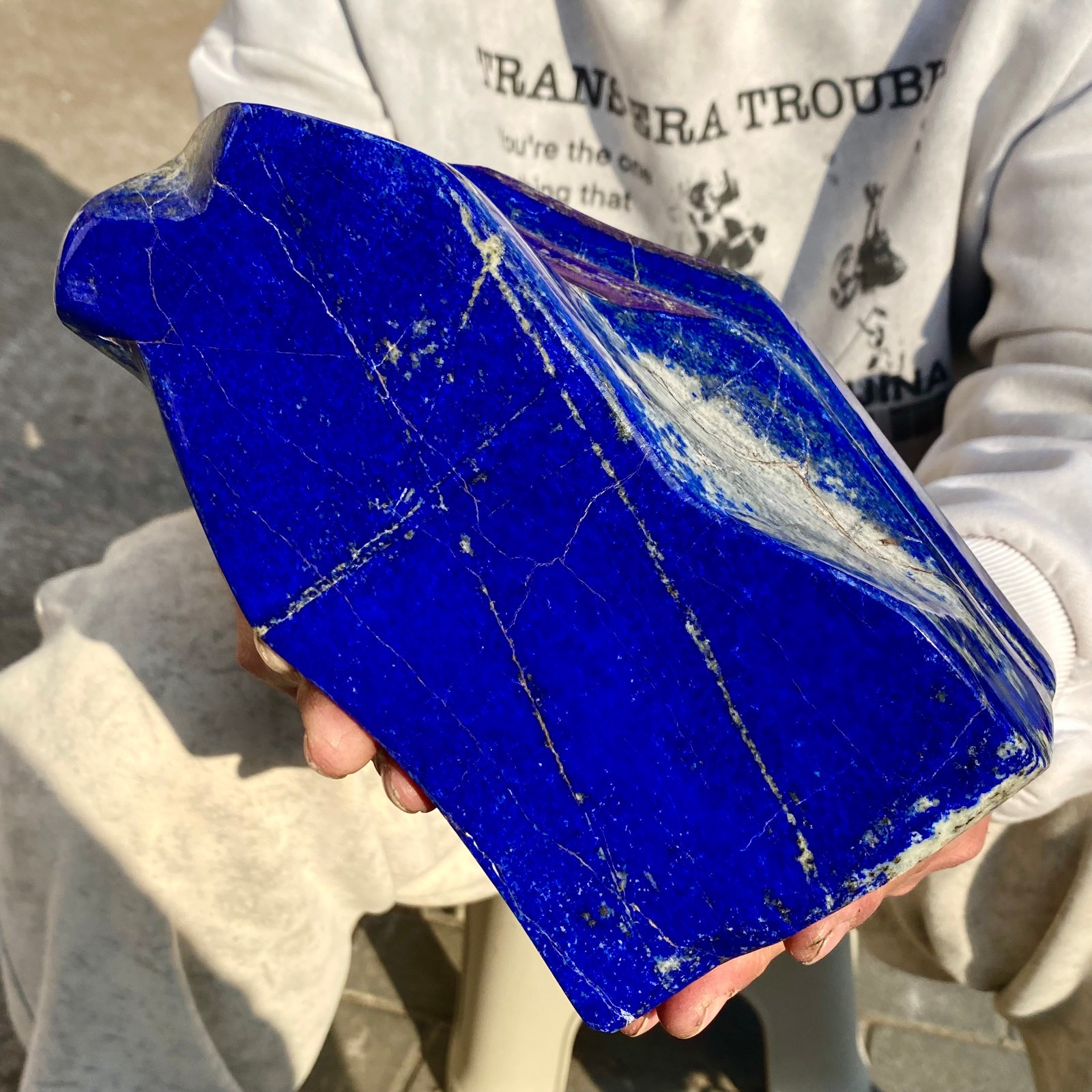 7.3LB Natural Stone Lapis Lazuli Freeform Polished Crystal Mineral Specimen