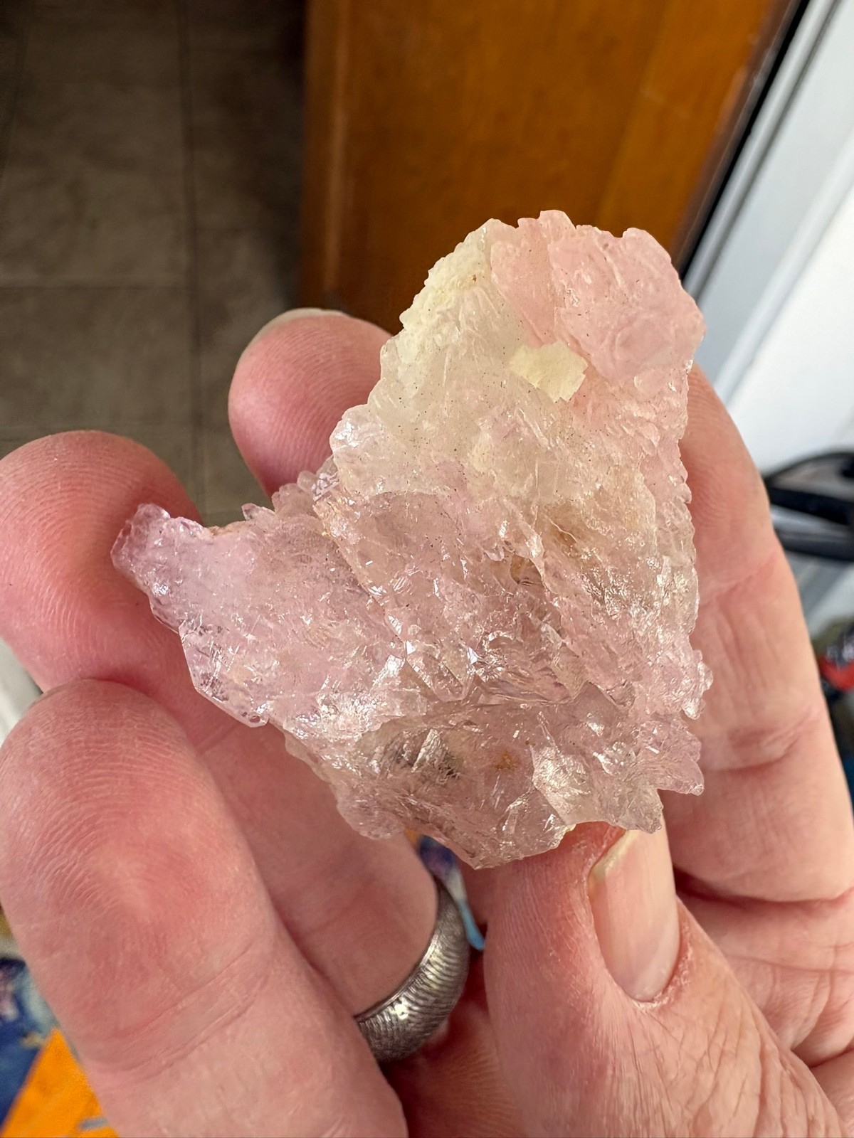 Rose Quartz, crystalline, Taquaral, Itinga, Minas Gerais, Brazil