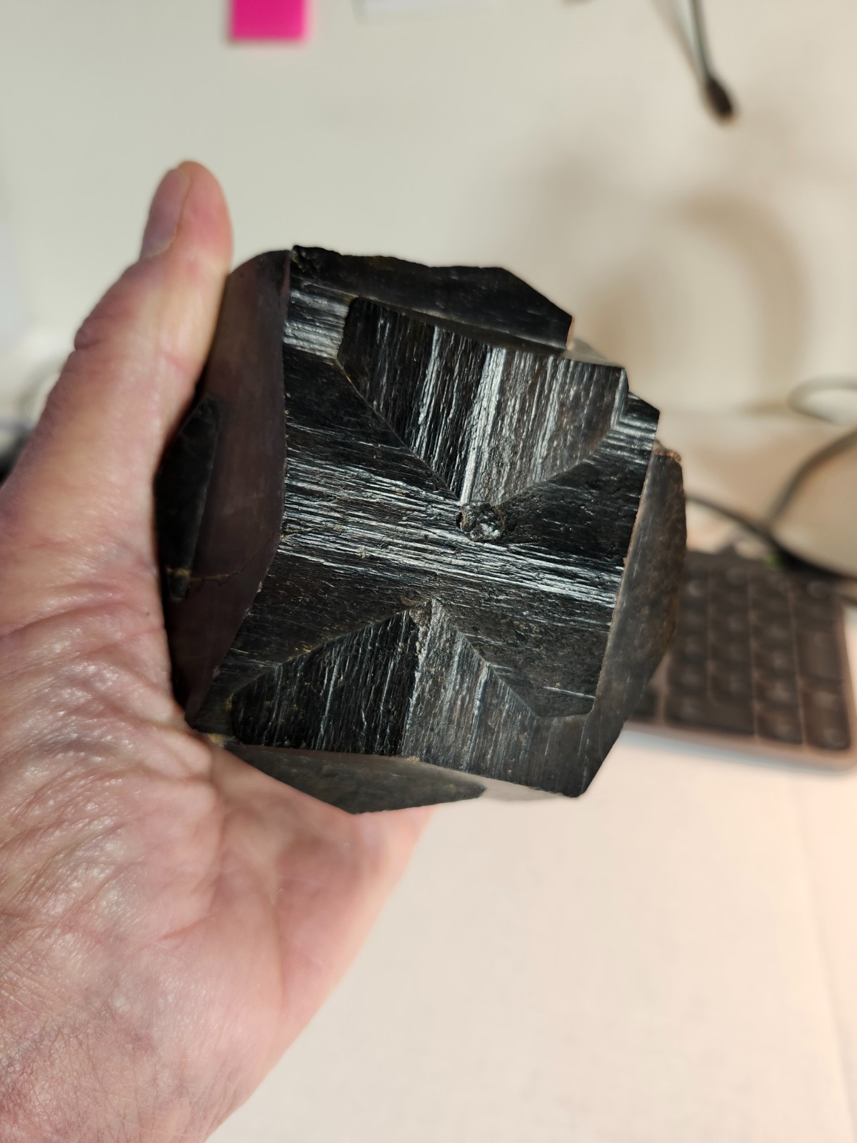 Huge 1 .25 Kilo “Iron Cross” Twinned Pyritohedron, Gachala, Colombia