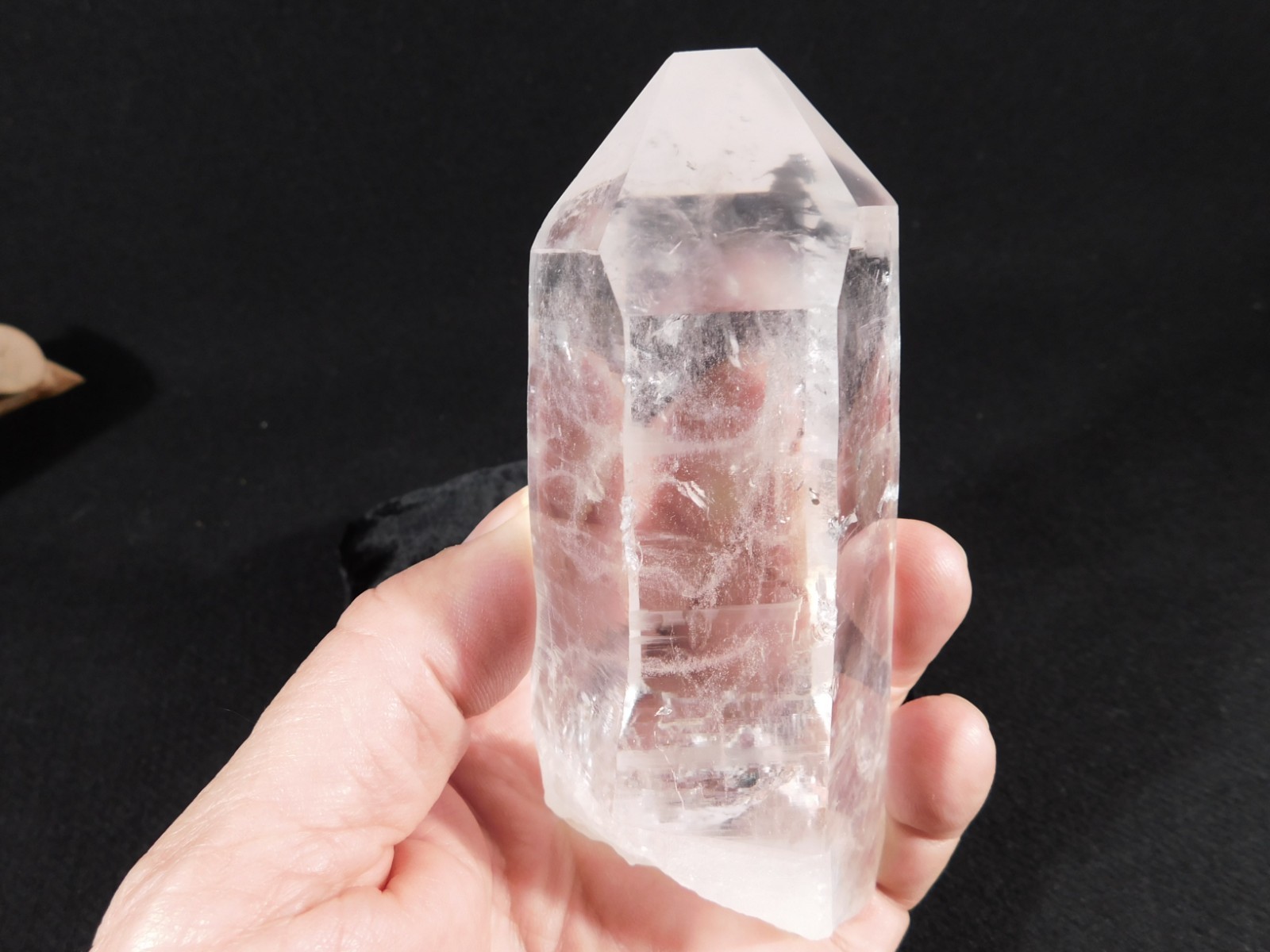 LARGER! SUPER Translucent LEMURIAN Quartz Crystal From Brazil 417gr