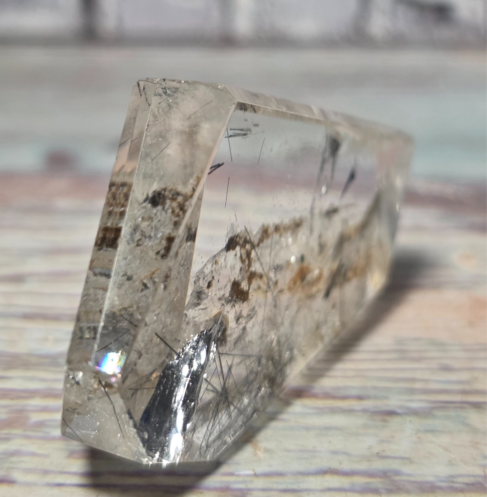 3 Piece Natural Quartz Crystal Specimen Lot Rutile Included Quartz Cluster