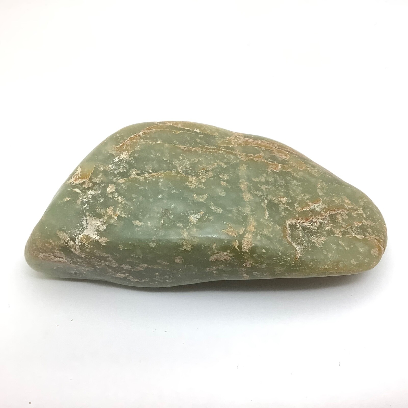 Siberian Jade Cobble Pistachio Green Nephrite Jade Stone Vitim River Siberia