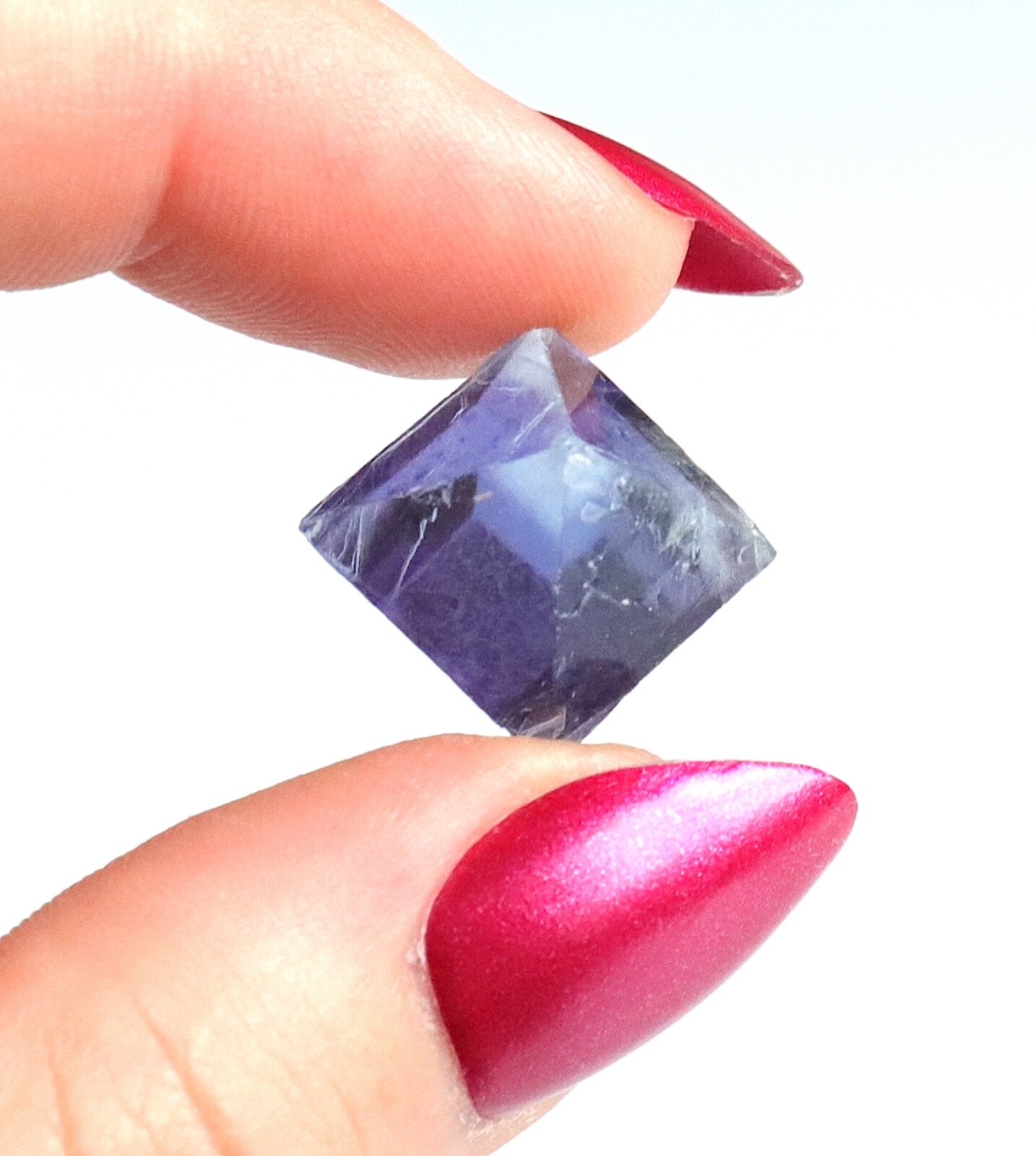 Fluorite Octahedron Gemmy Sky Blue Purple Color Illinois 2.0 Cm’s