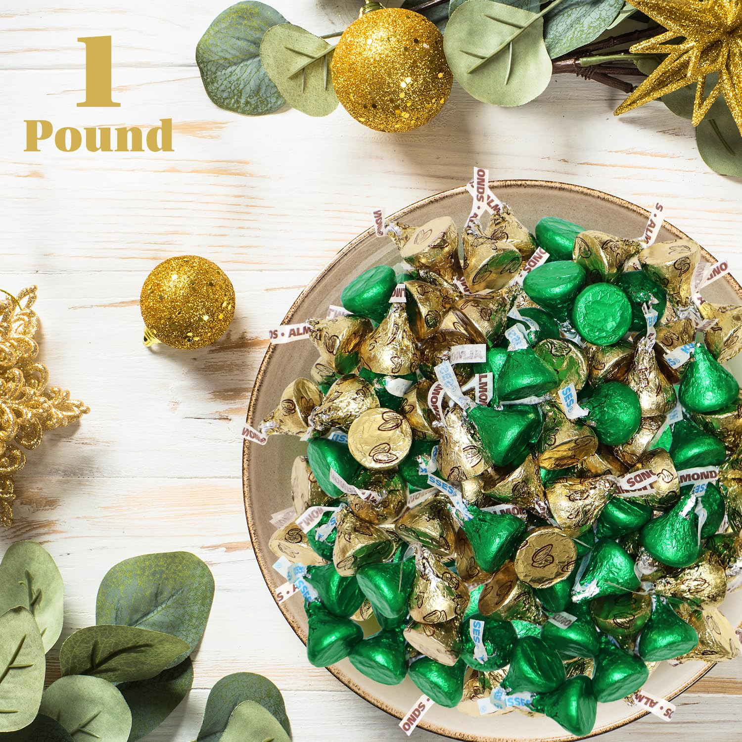Green & Gold Foil Wrapped Milk Chocolate Candy – 1 Pound St. Patrick’S Day Bulk