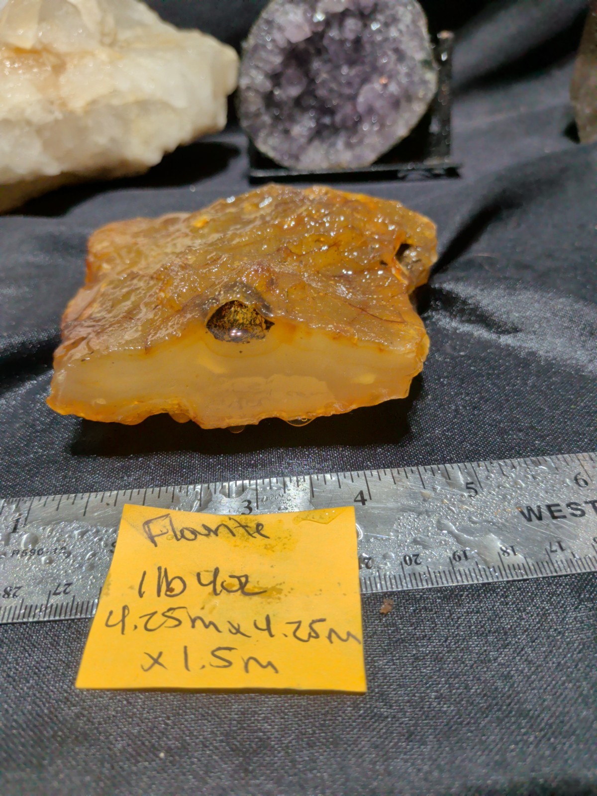 Golden Translucent Specimen Unpolished (1lb 4oz)