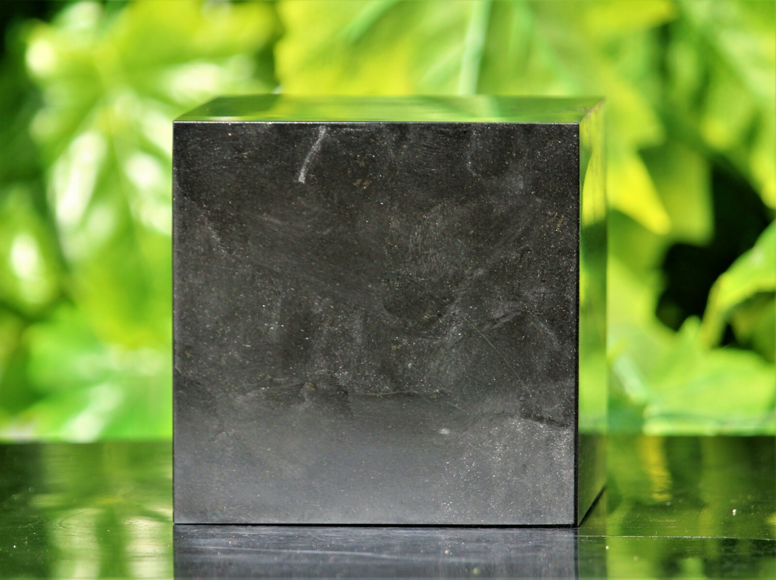 Large 105MM Black Tourmaline Quartz Crystal Chakra Healing Energy Stone Cube