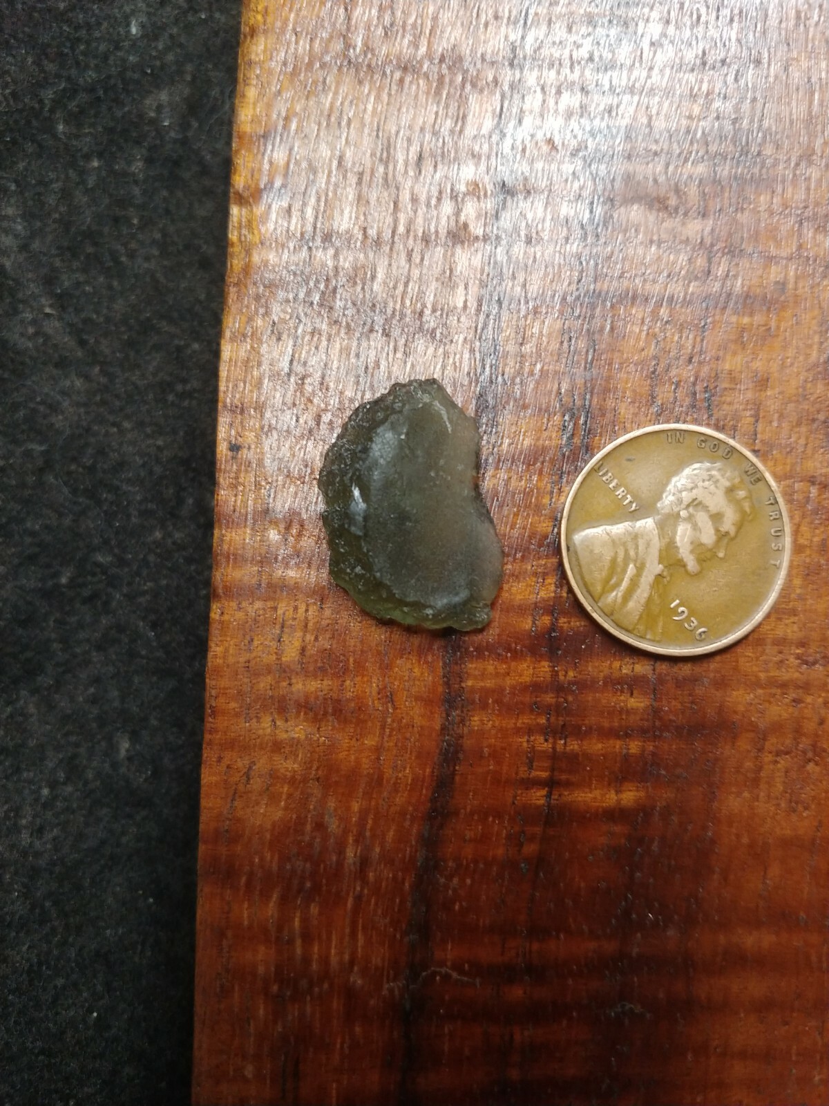 Moldavite from Czech Republic