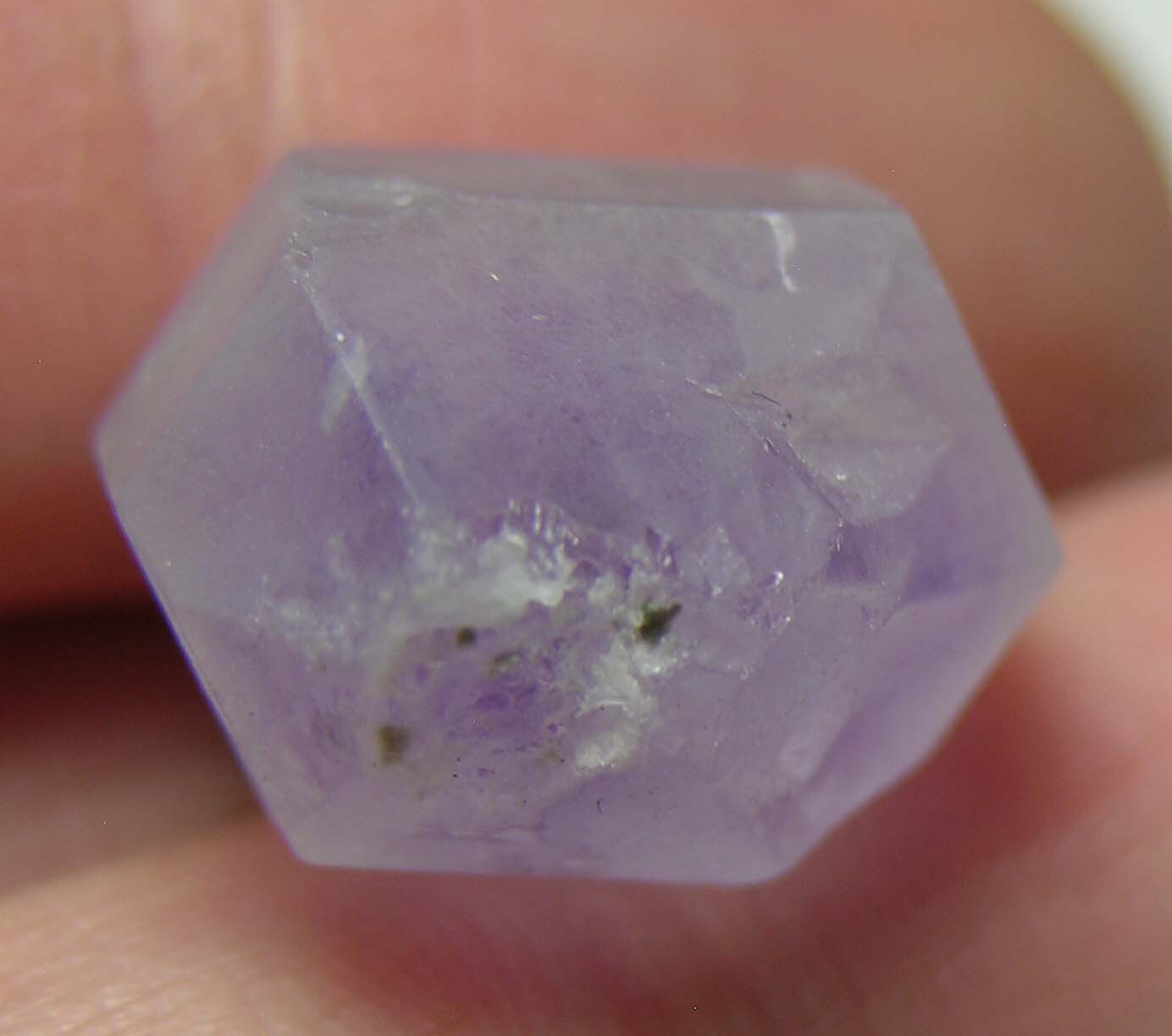 #54 Raw Rough 17.60ct 100% Natural Amethyst Crystal Point Pendant 3.50g 16.00mm