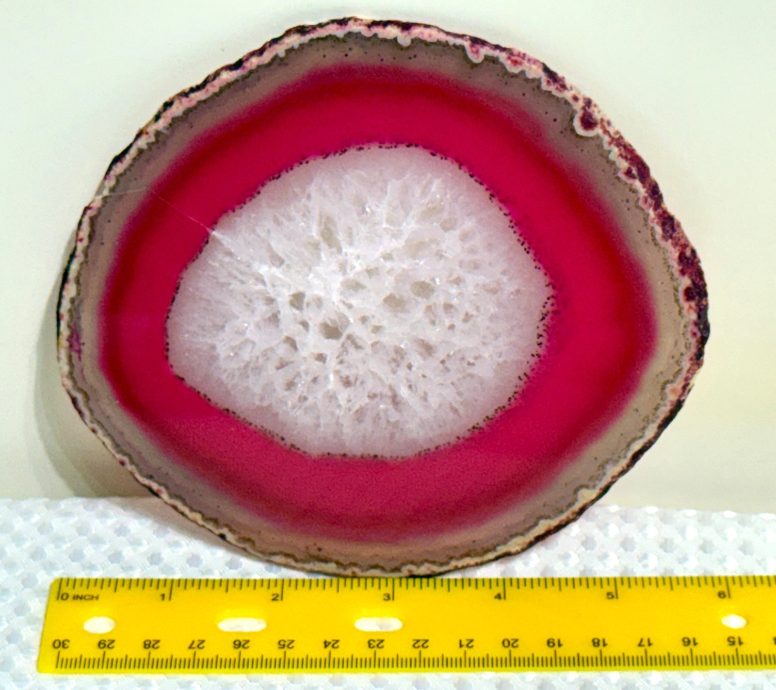 Pink Agate Geode Slab 119g. .40 lb. #636