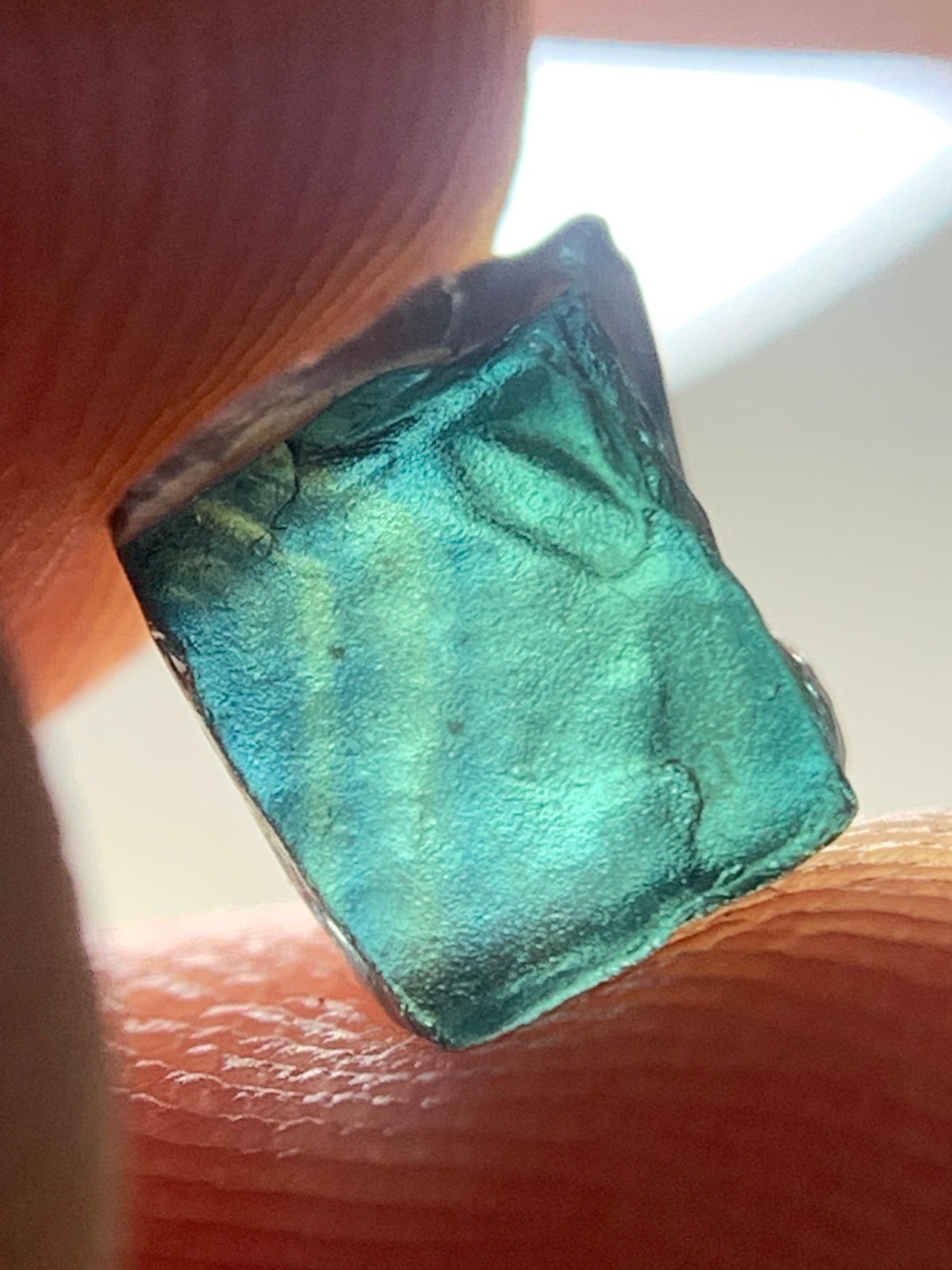 1.50 Crt Amazing Facet Grade Teal Sapphire Rough Piece @Madagascar