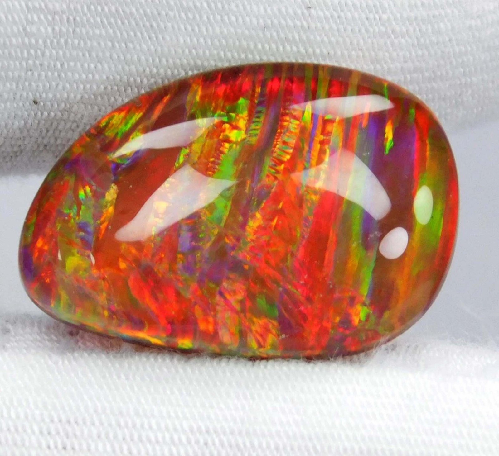 Doublet 60.25 Ct Fancy Natural Ammolite Opal-Like Organic Loose Gemstone 5SJC