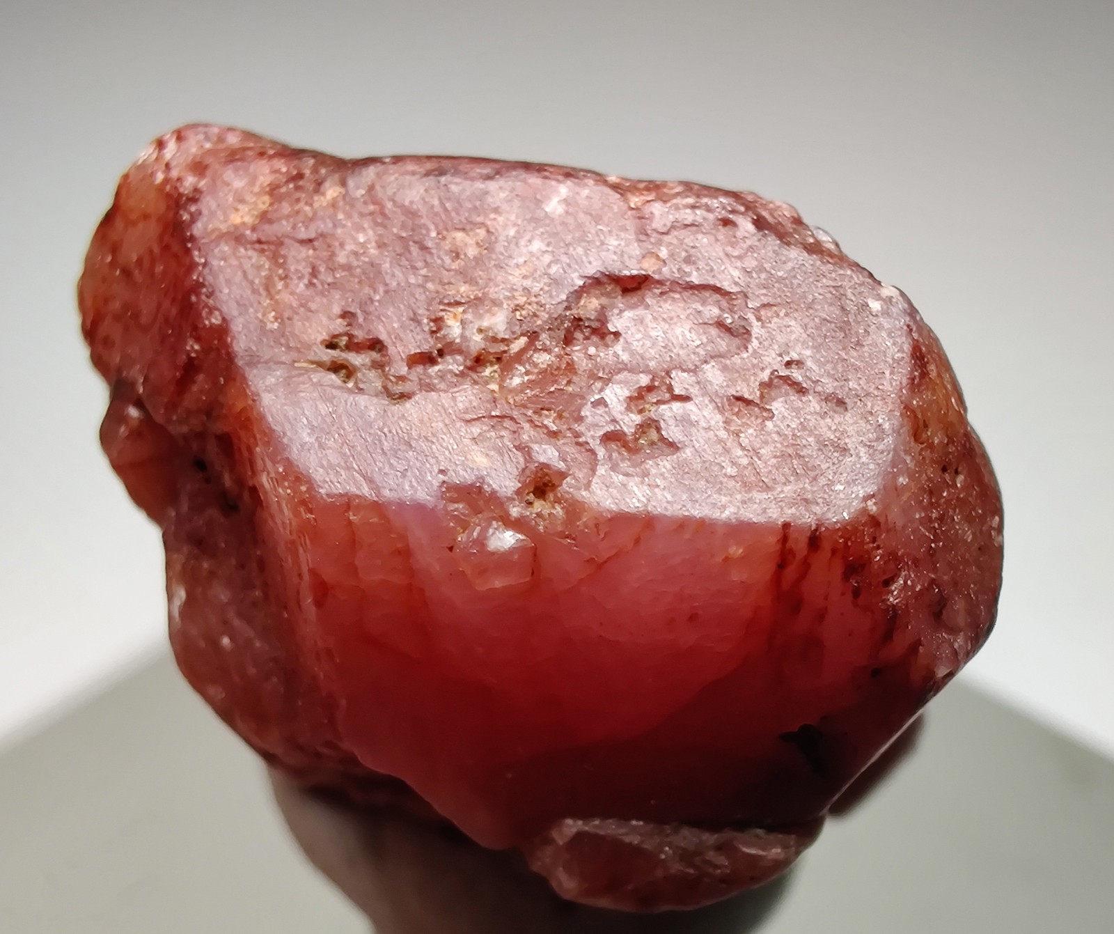 Pink Sapphire crystals, dual color fluorescence! North Carolina. 11 grams.