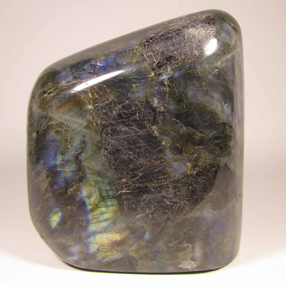 4.9″ LABRADORITE Polished Gemstone Freeform Standup – Madagascar – 2.9 lbs.