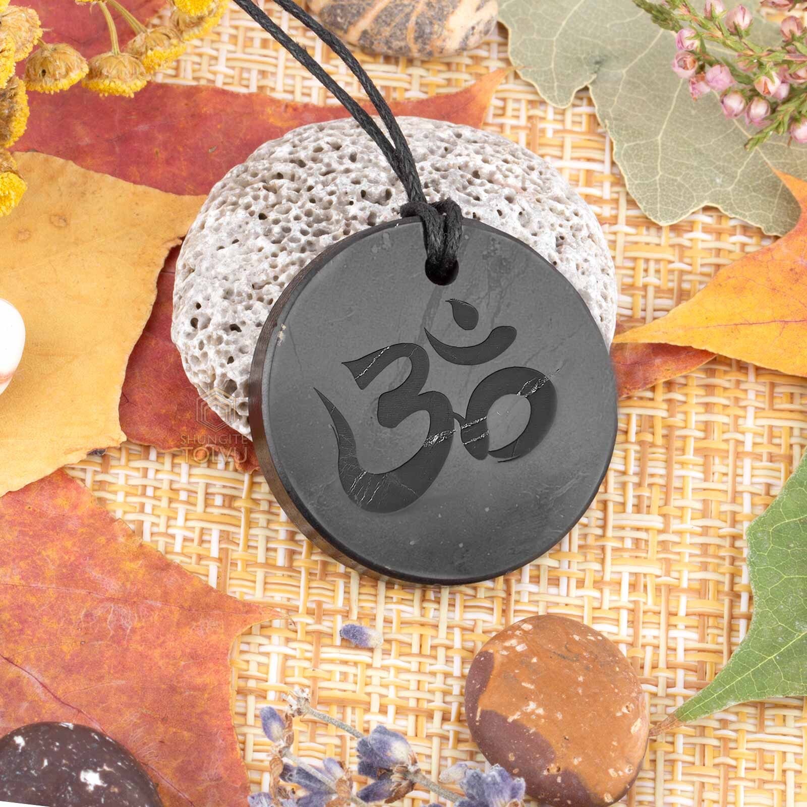 Pendants Amulets made of Natural stone, Russian Shungite, EMF protection, Tolvu