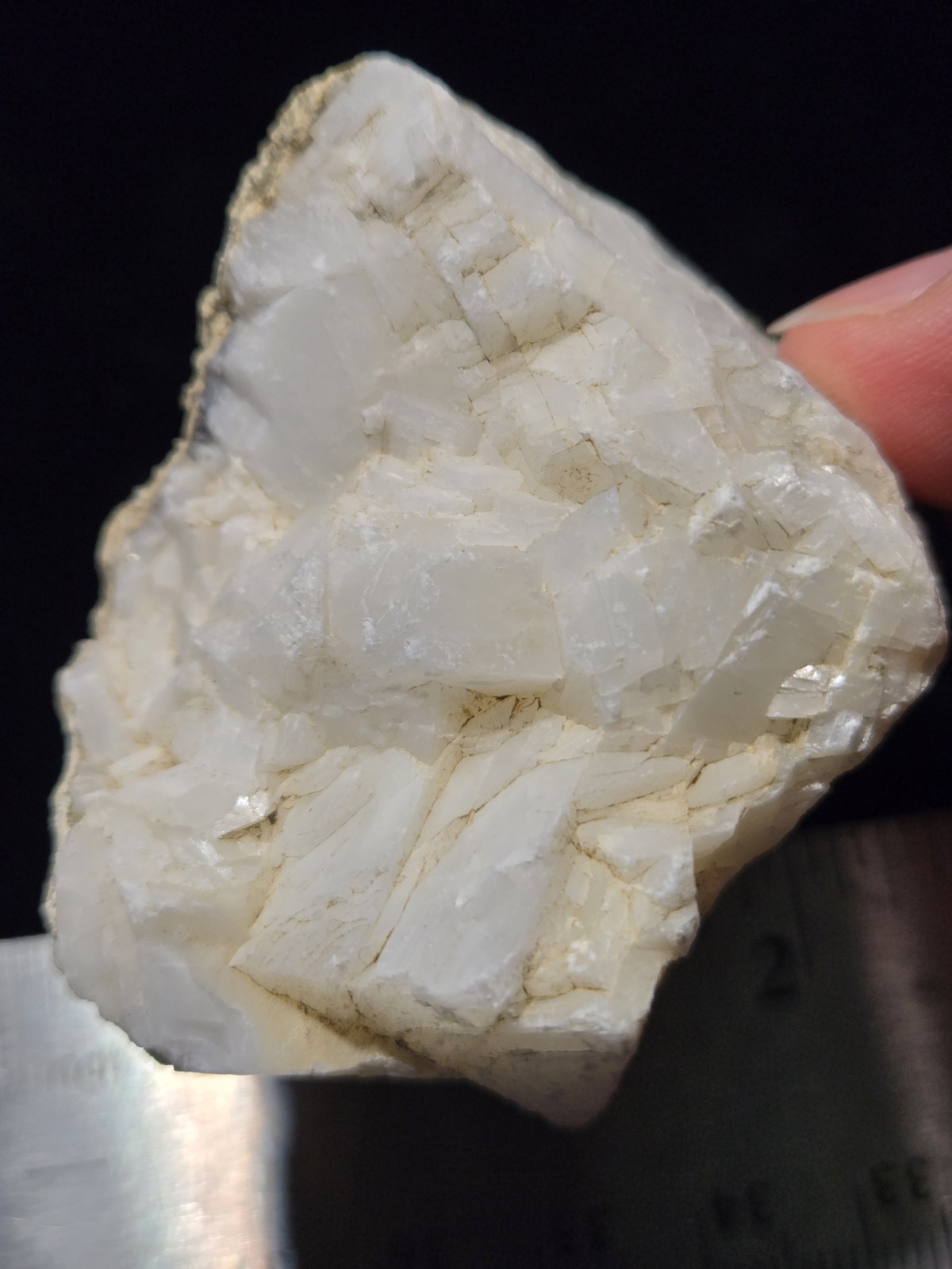 100g Milky White Feldspar Crystals Natural Specimen