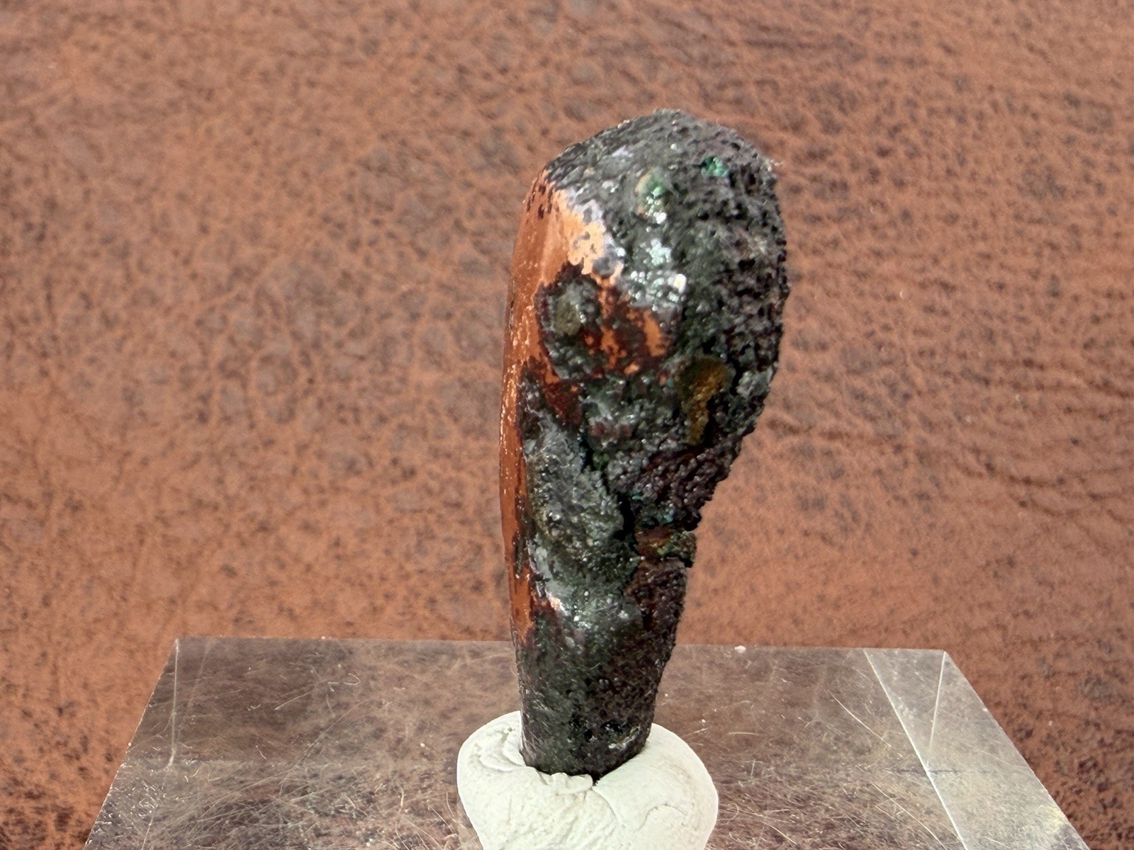 Natural Oxidized Green Glacial Float Copper with Buffed Finish, Michigan 24.9g