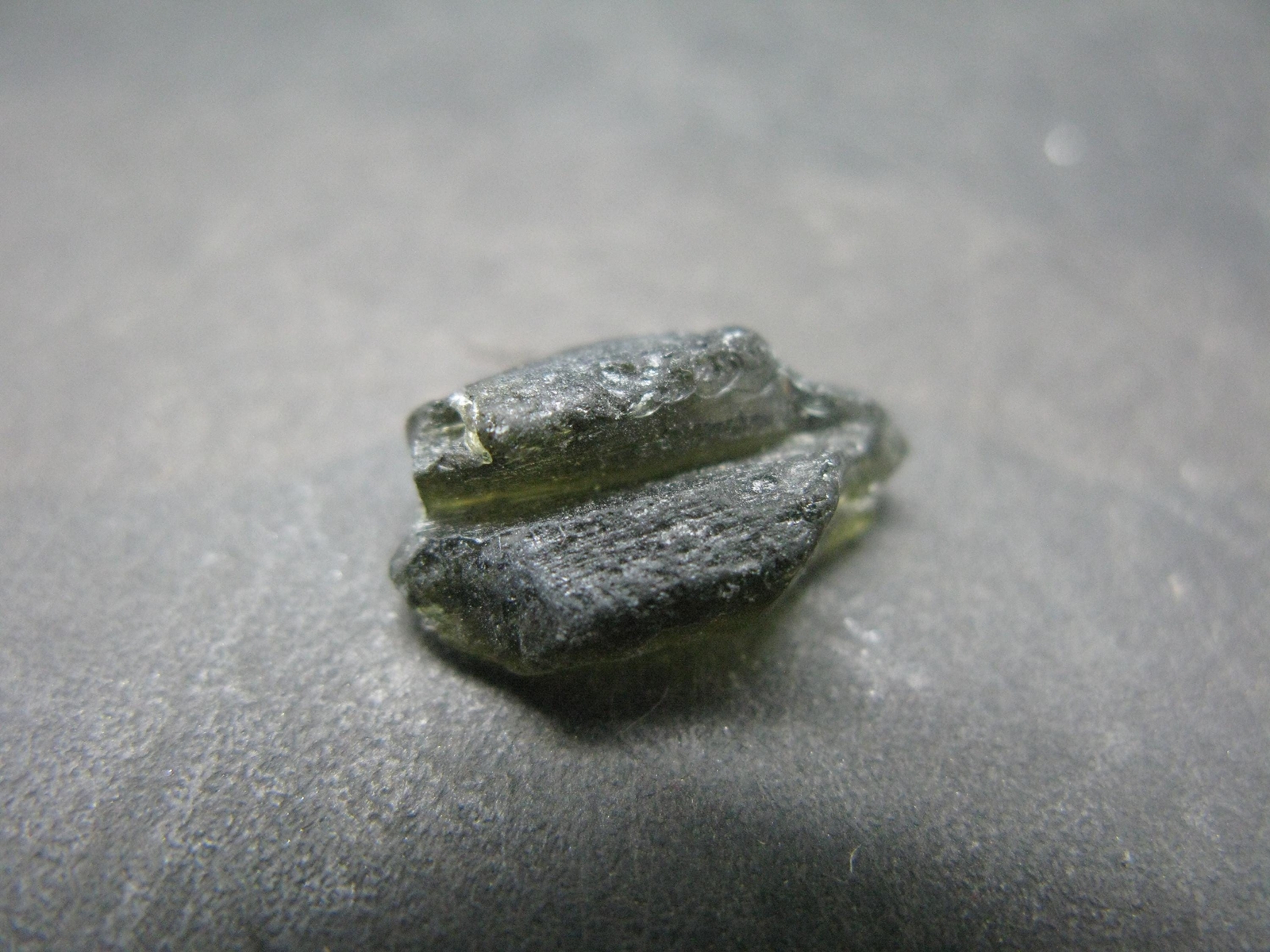 Moldavite Tektite Raw Piece from Czech Republic – 0.6″ – 5.0 Carats – 1.0 Grams
