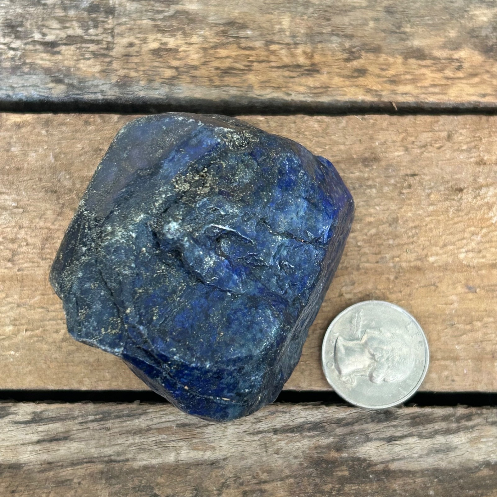 Lapis Lazuli Palm Stone Natural Blue Crystal 2.5 Inch Polished Freeform