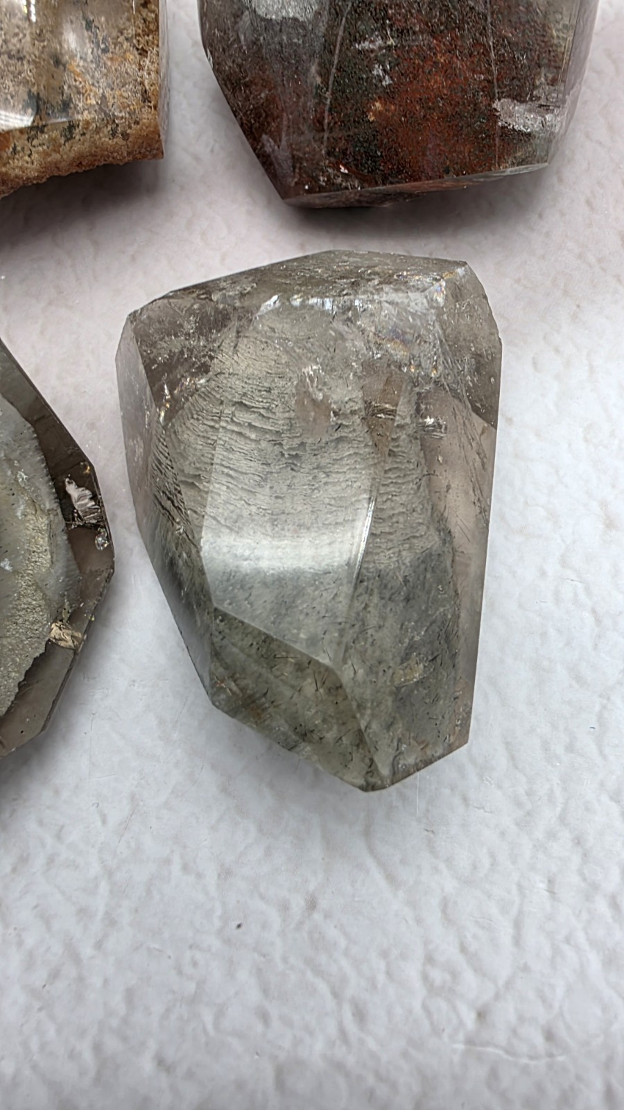 Garden Quartz Freeform Wholesale Lot 4 Pieces, Hand Carved And Polished 1+ Pound