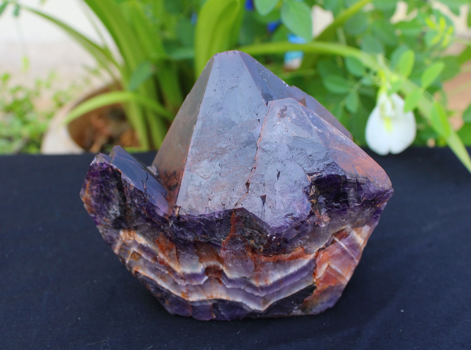 AMYTHST ON MATRIX MINERALS SPECIMEN INDIA