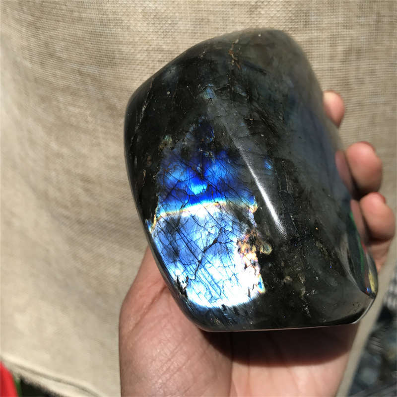 1.21kg Natural Labradorite Quartz Crystal Spectrolite Mineral Reiki healing