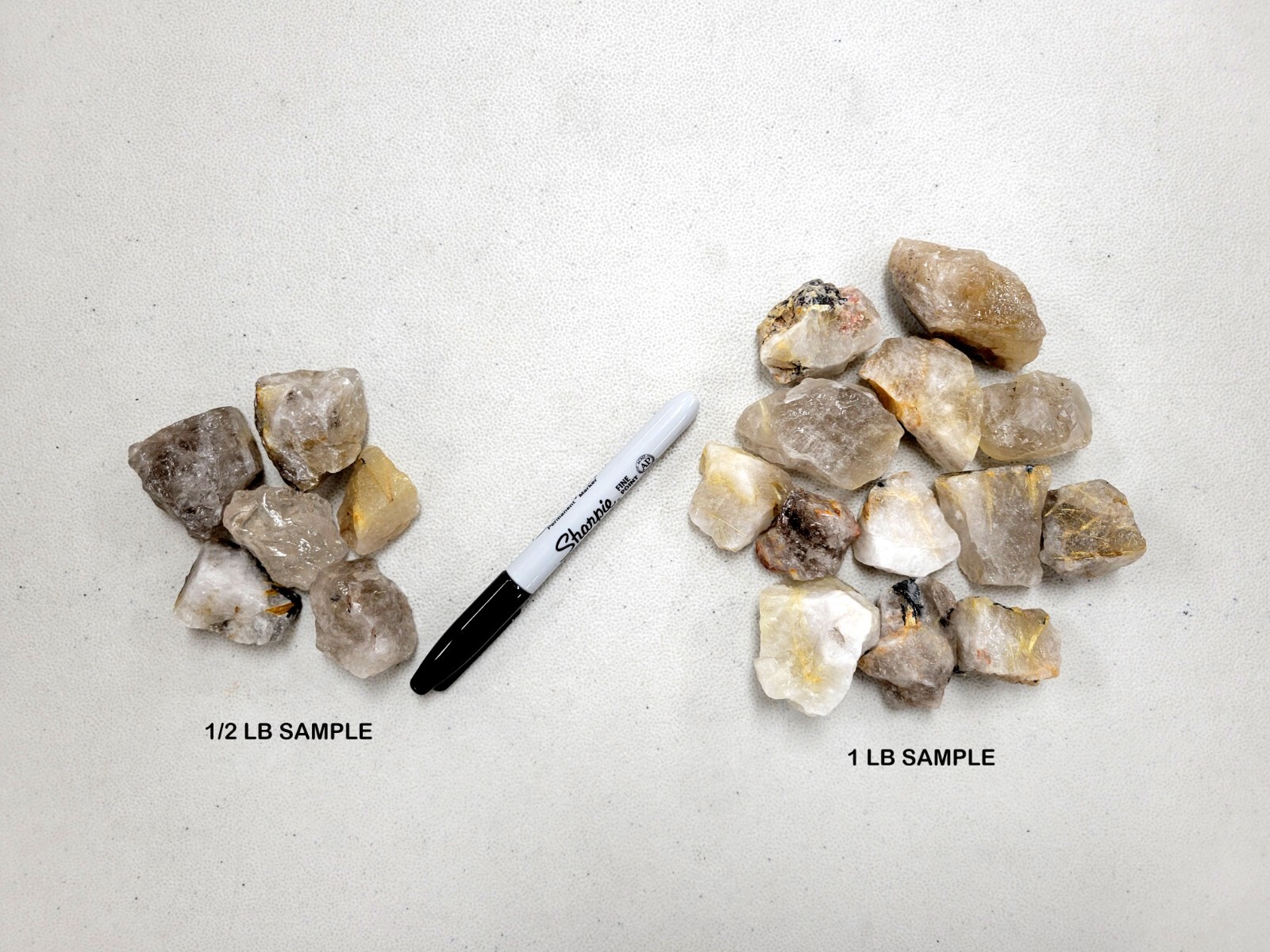Rough Rutilated Quartz Crystals – Bulk Rutile Quartz Stones for Tumbling Healing