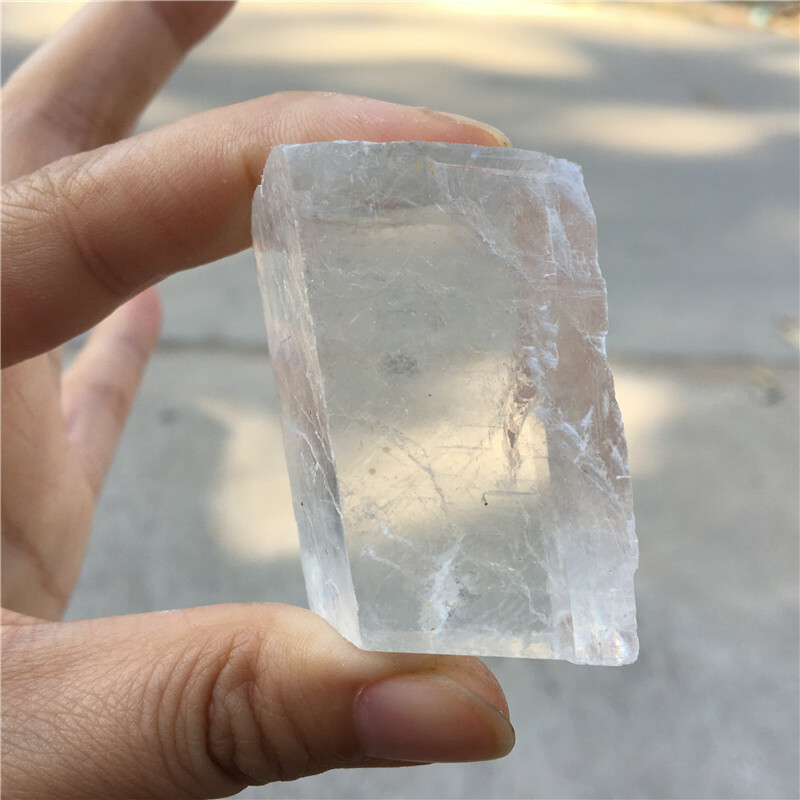 Random Yellow Iceland Spar Optical Calcite Quartz Crystal Mineral Specimen 1pc