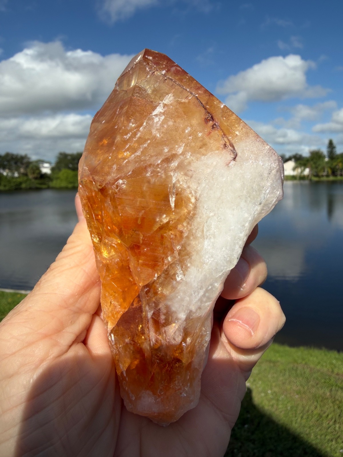 XL Citrine Point – Healing Crystal 5″x 4.5″ for Energy & Wellness 5″