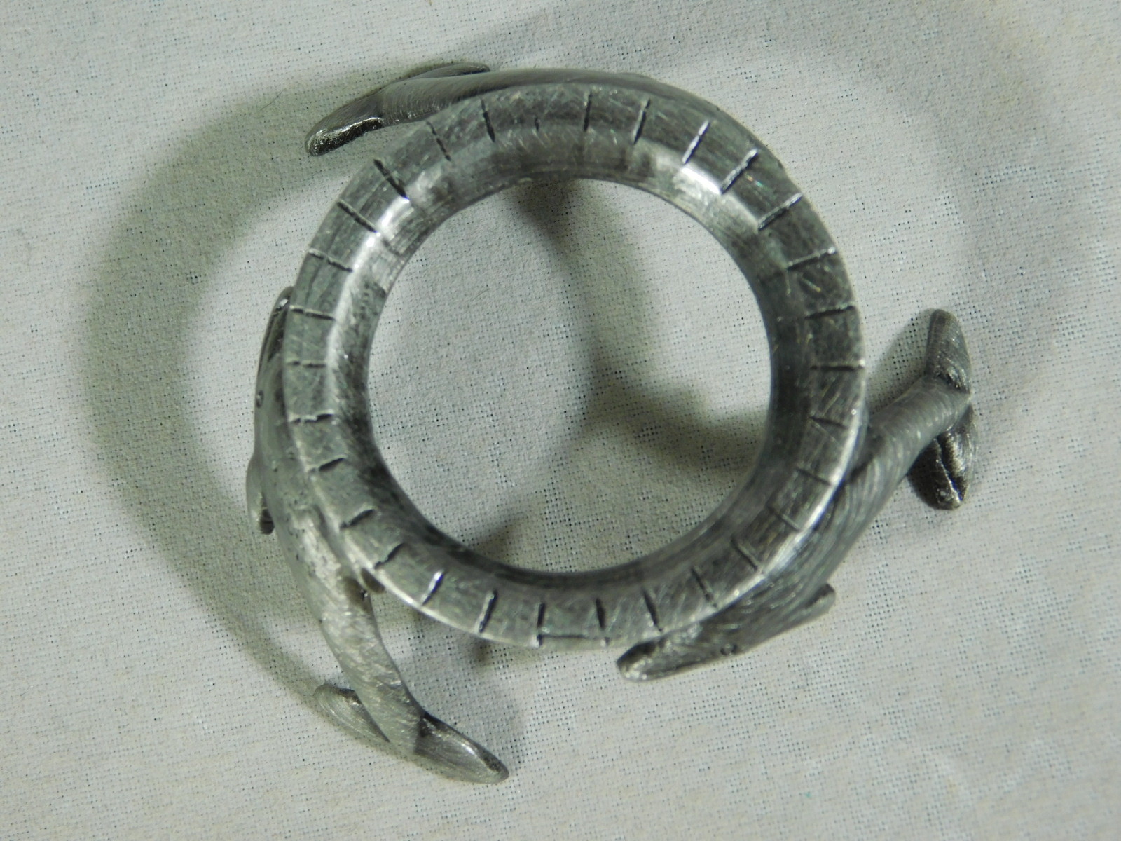 Sphere Display Stand DOLPHIN Design Small Size Dark Silver Color