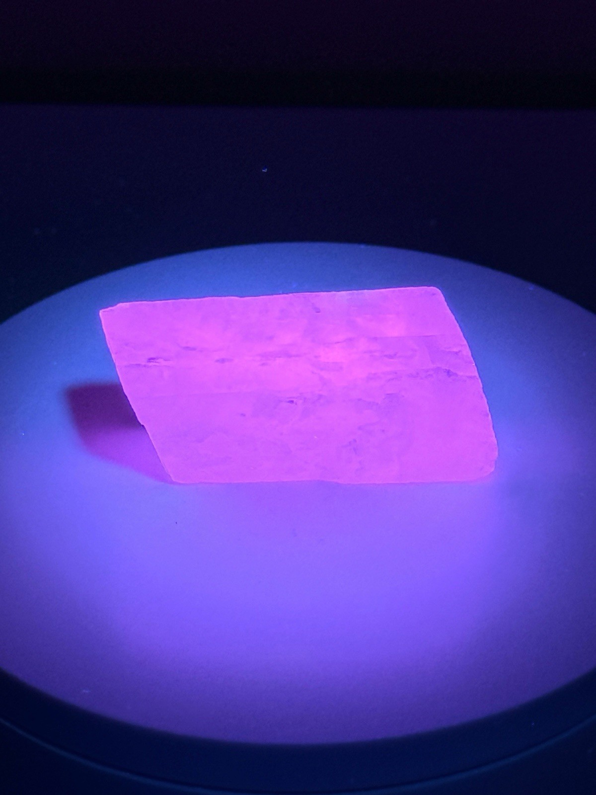 STUNNING Iceland Spar Calcite Crystal Specimen w/ Terlingua-like Fluorescence