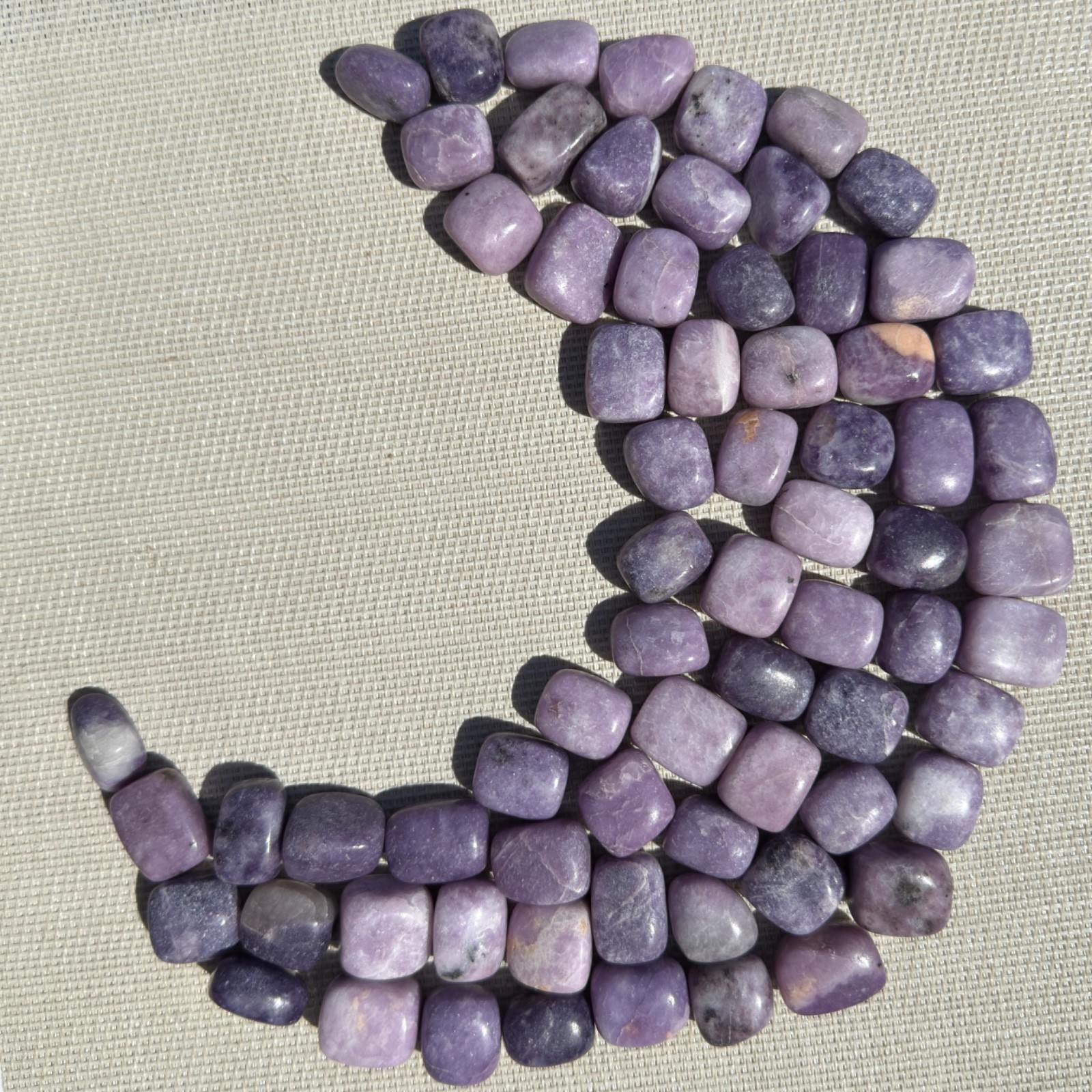 Wholesale Lot – 2 lbs Natural Lepidolite Tumble Crystals Healing Energy