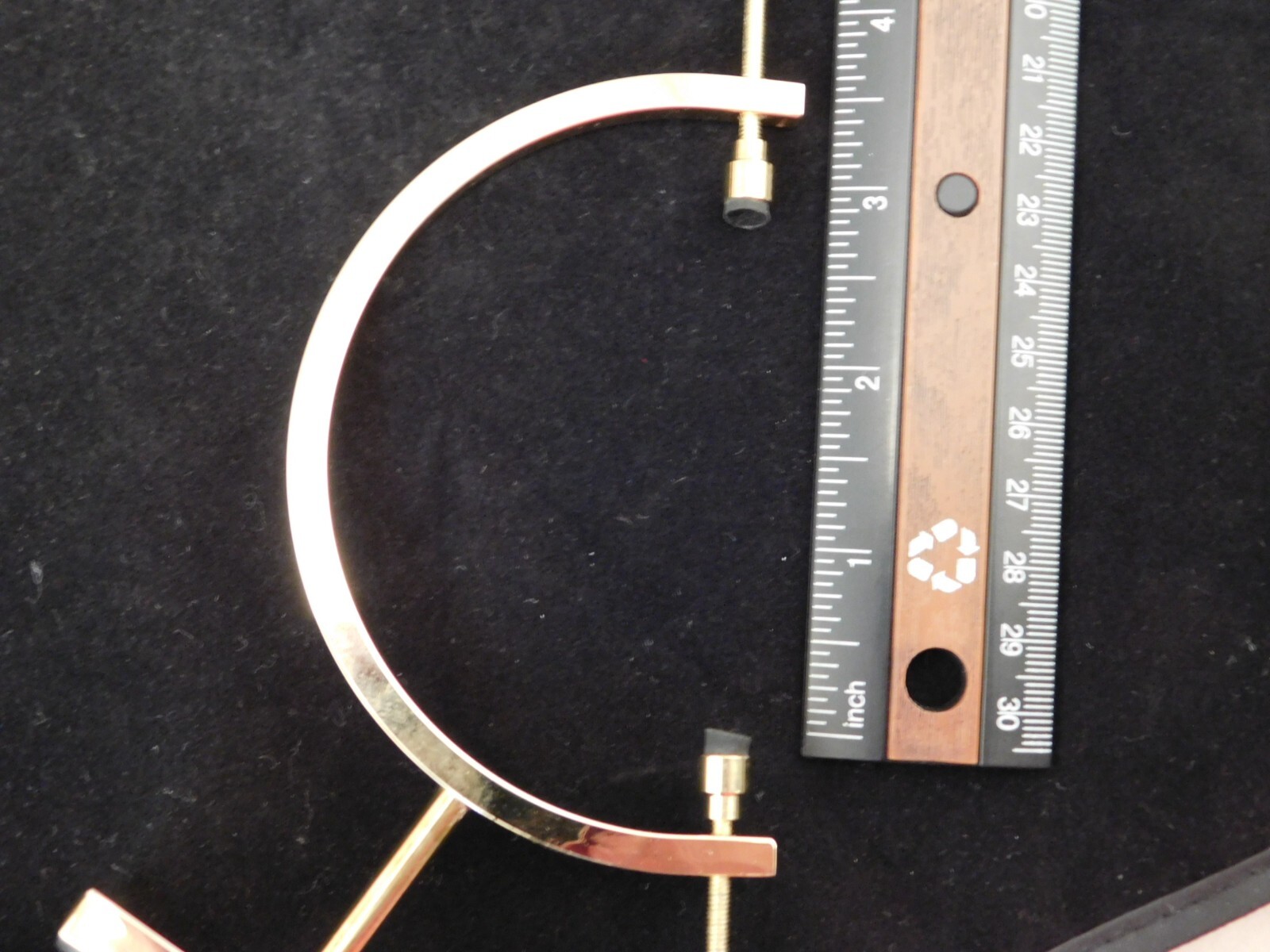 Display Stand Caliper Type Adjustable Large Size Brass/Gold Color