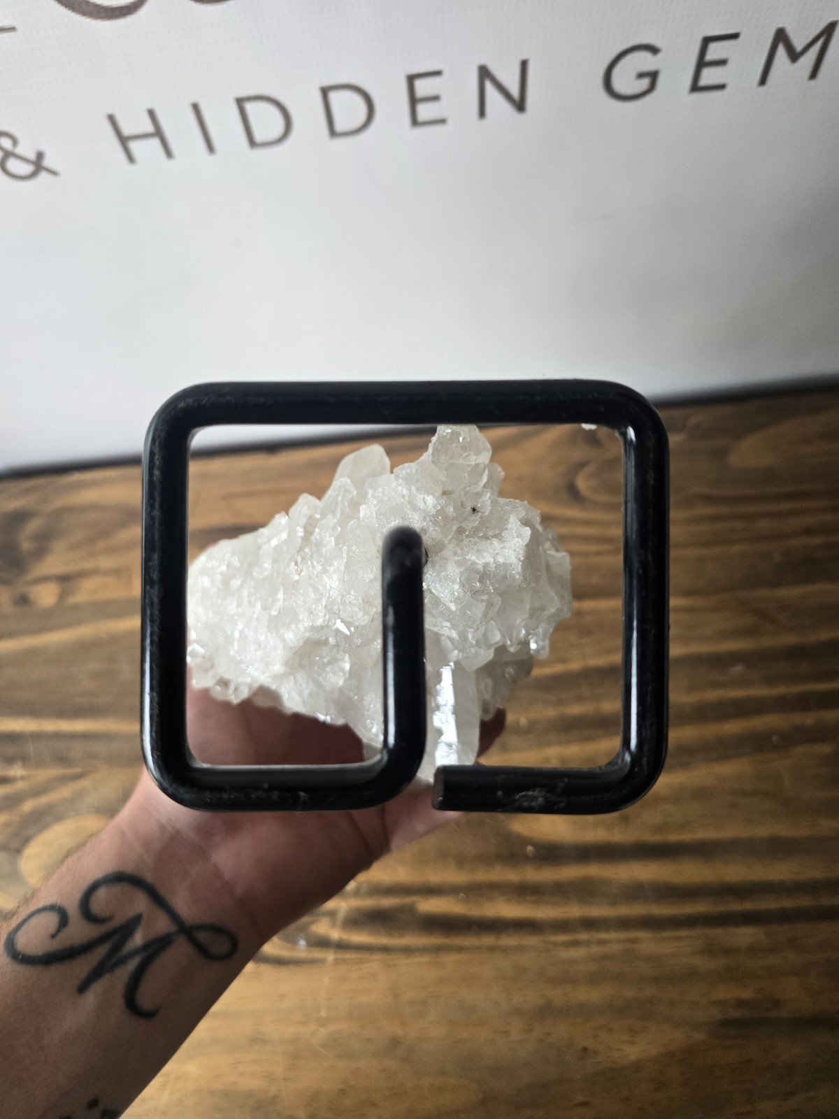 Massive Natural Quartz Crystal On A Stand – 6.7 Pounds